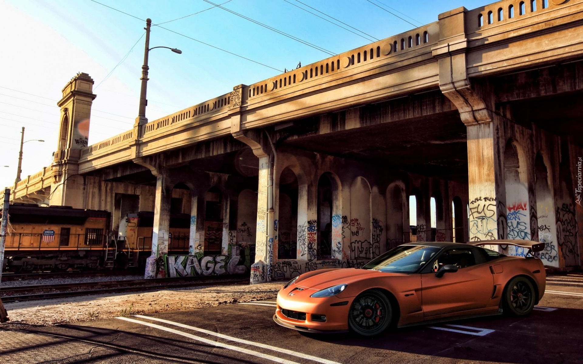 corvette Z06 , tuning, wiadukt