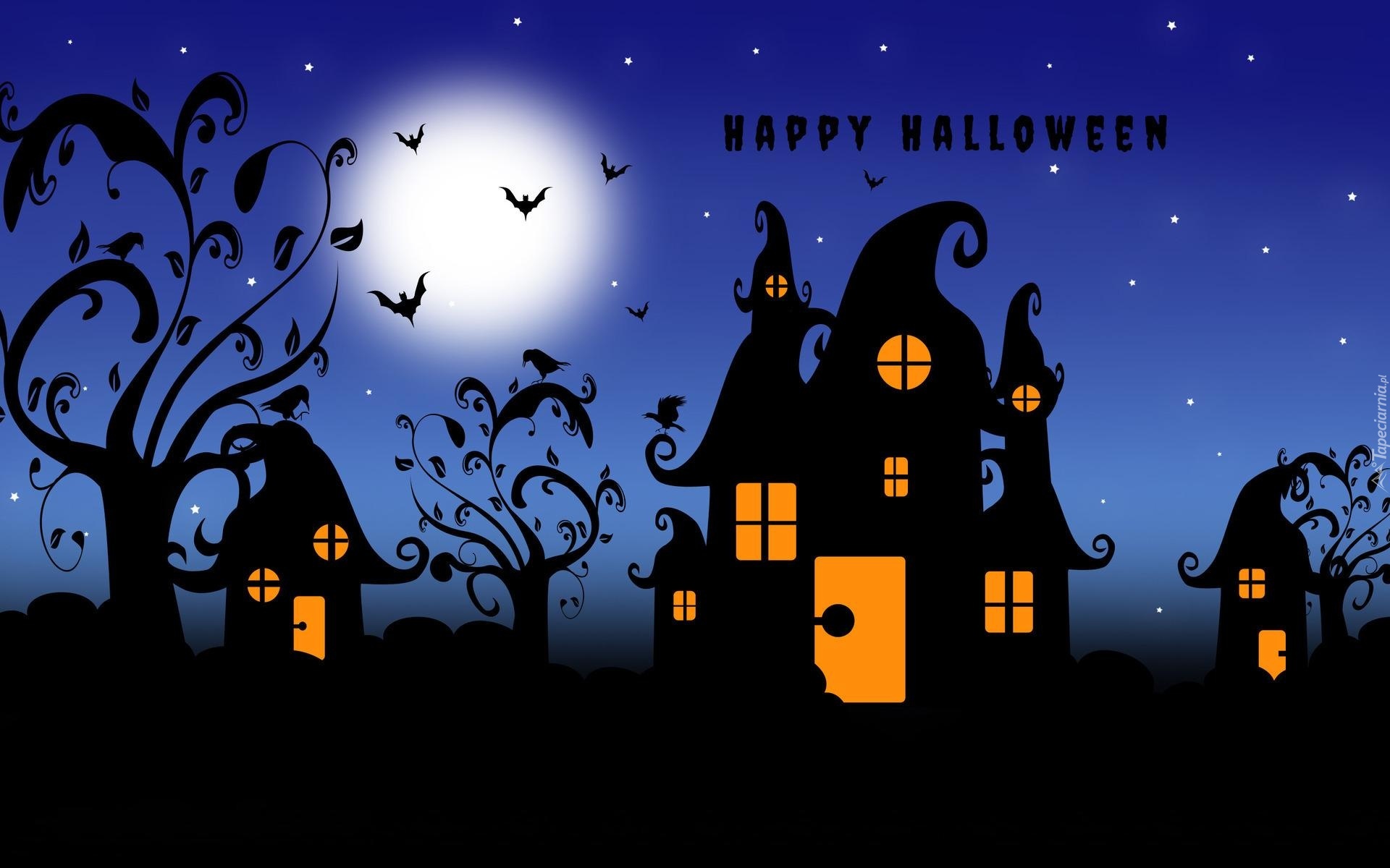 Domy, Ptaki, Halloween