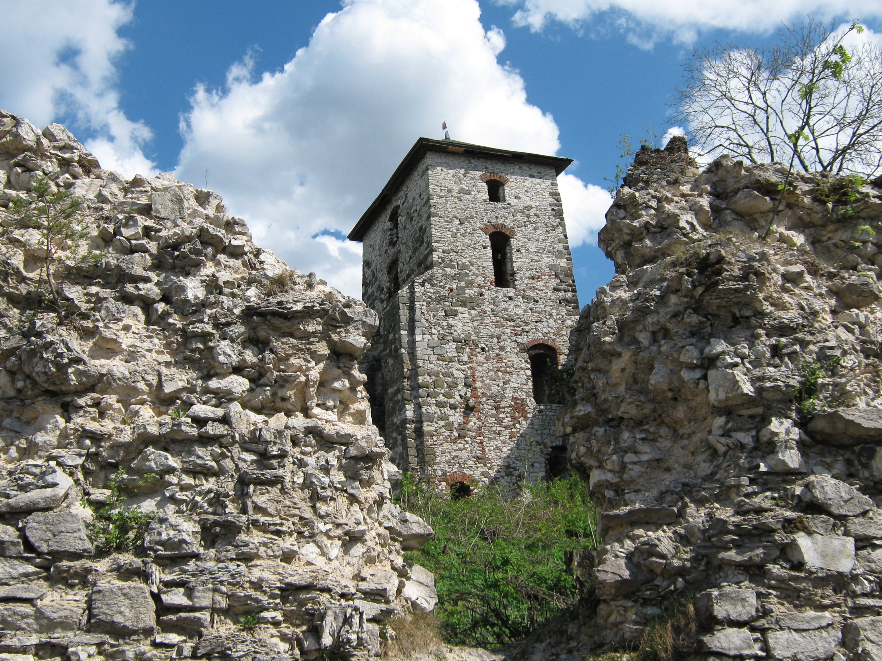 Baszta, Mur, Ruiny, Zamek