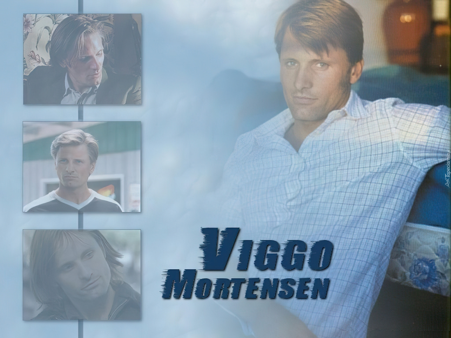 Viggo Mortensen,koszula w krate