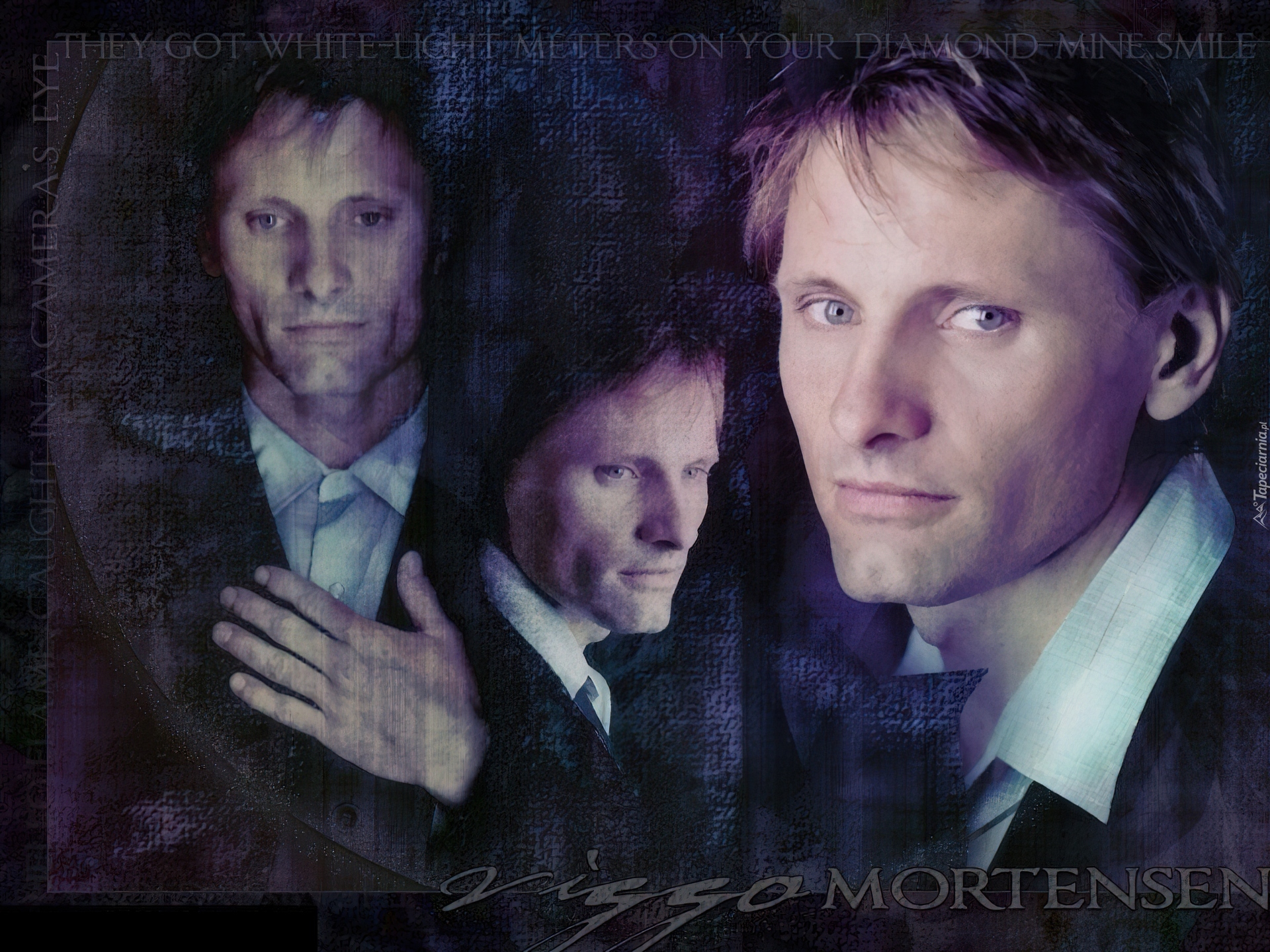 Viggo Mortensen,niebieskie oczy