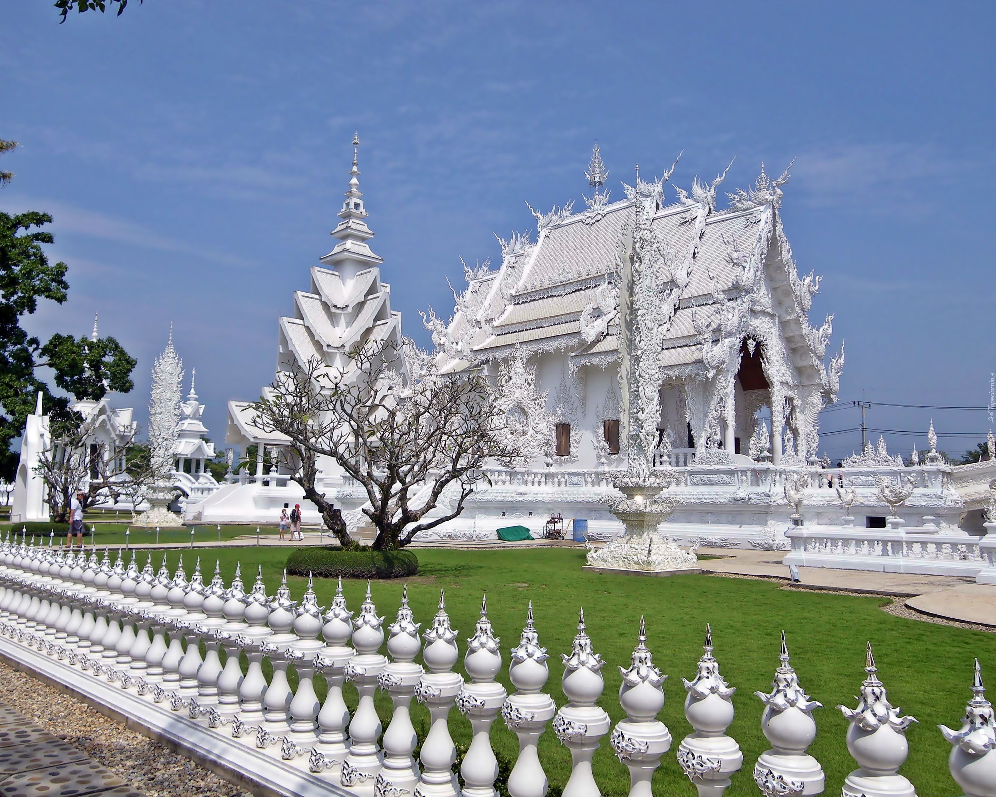 Biała Świątynia, Wat Rong Khun, Prowincja Chiang Rai, Tajlandia