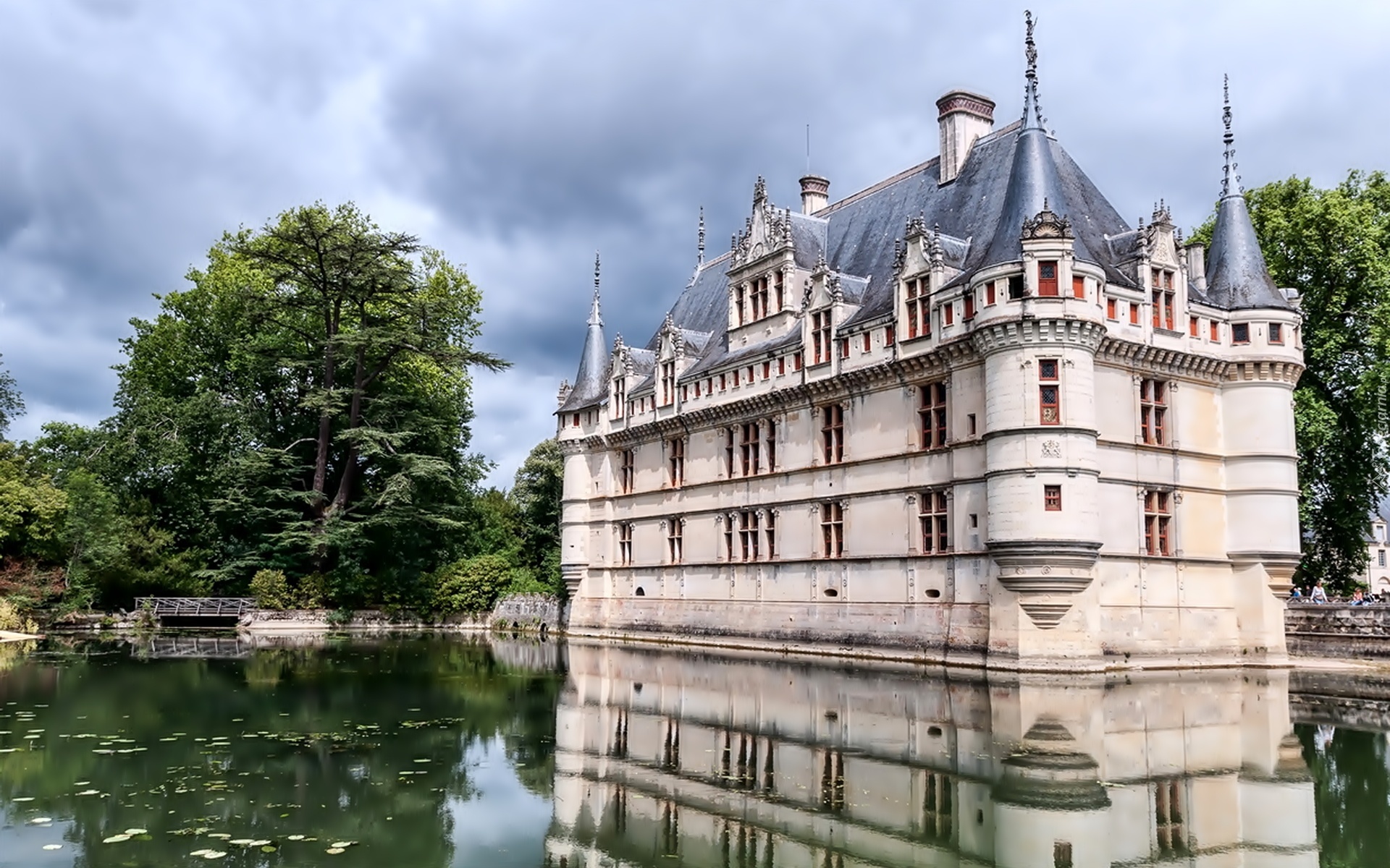 Zamek, Azay, le Rideau, Francja