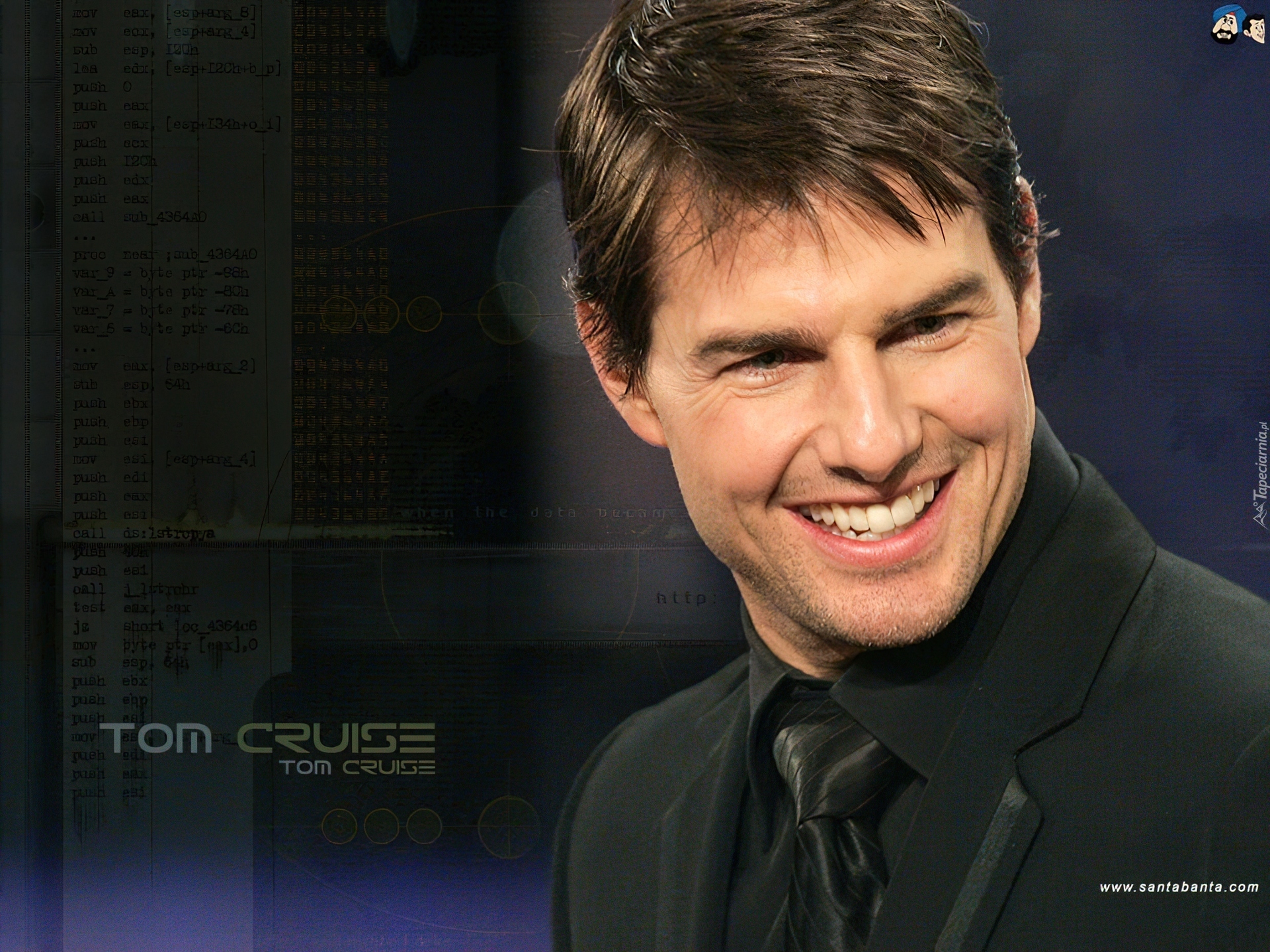 Tom Cruise,czarny strój