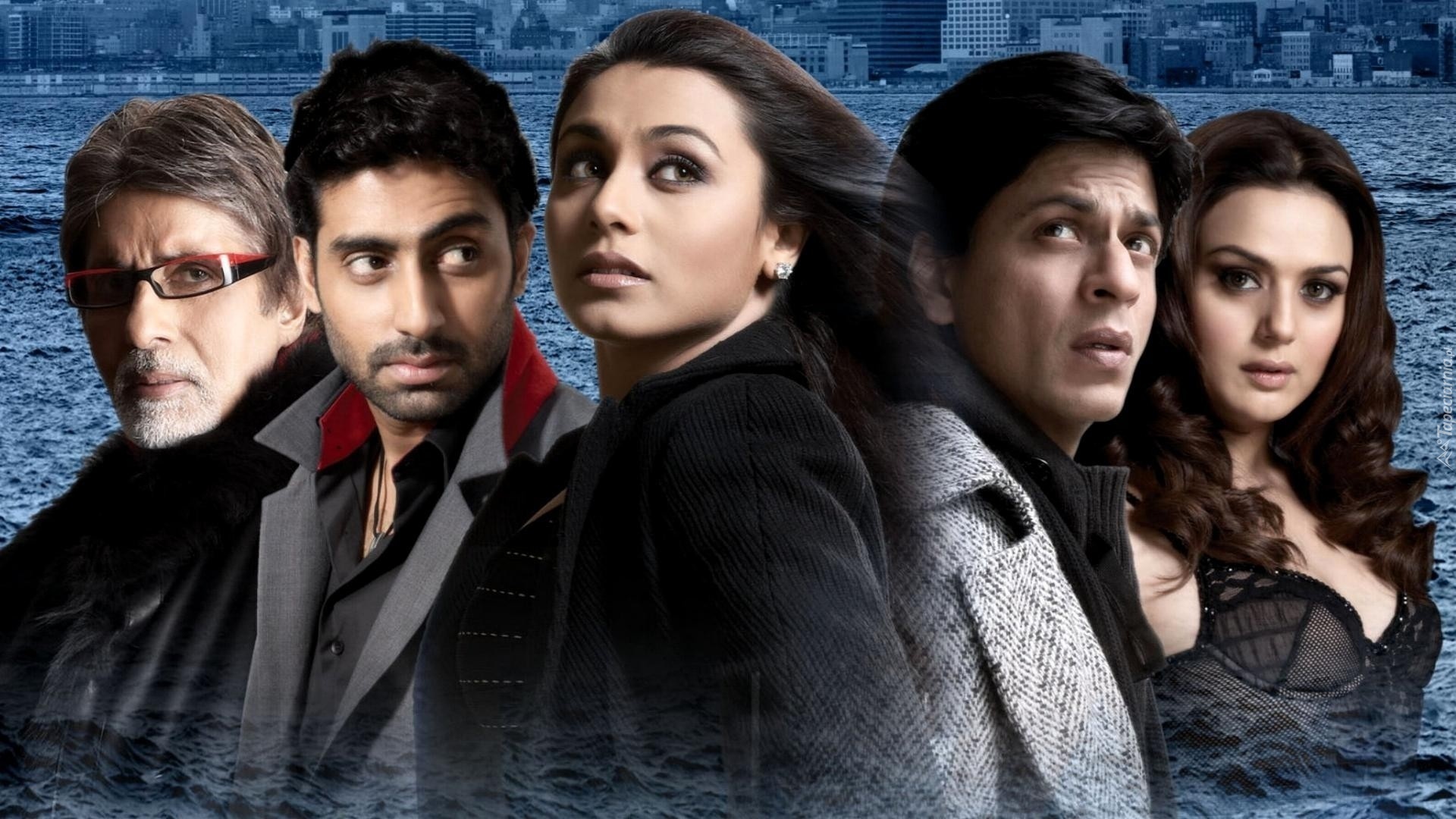 Aktorzy,Rani, Mukherjee, Preity Zinta, Shahrukh, Khan, Bollywood, Film,  Nigdy, Nie, Mów, Żegnaj