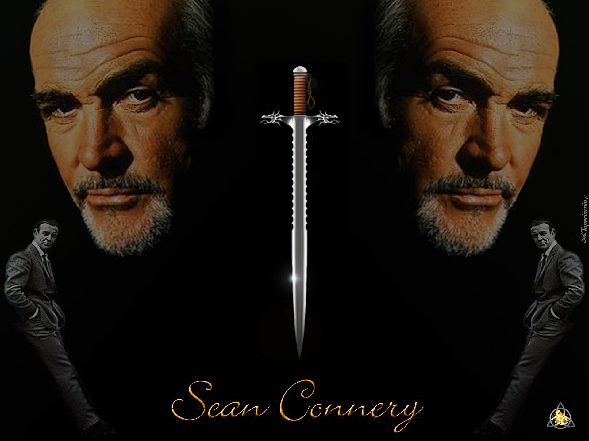 Sean Connery,miecz, twarze