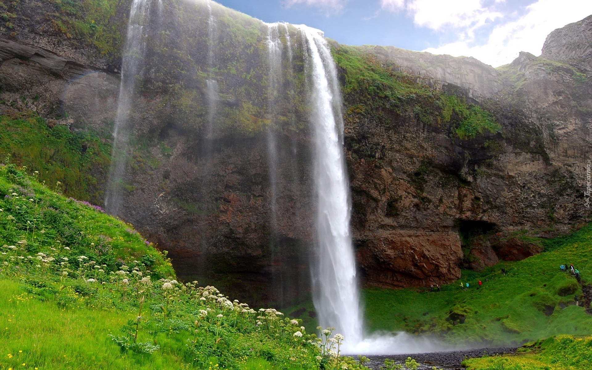 Wodospad, Seljalandsfoss, Skały