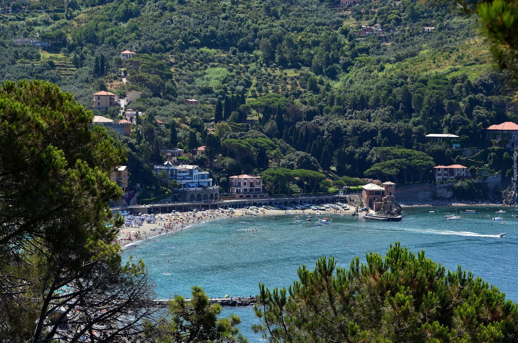 Góry, Plaża, Morze