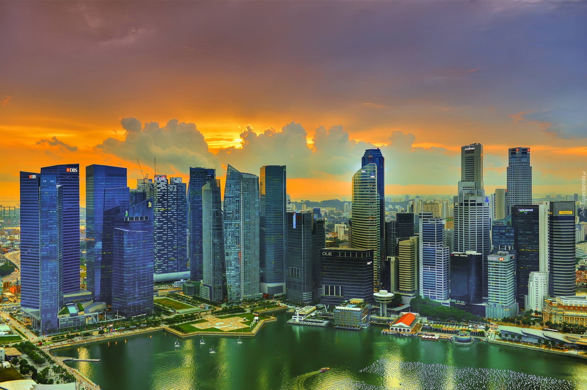 Miasto, Drapacze Chmur, Singapur