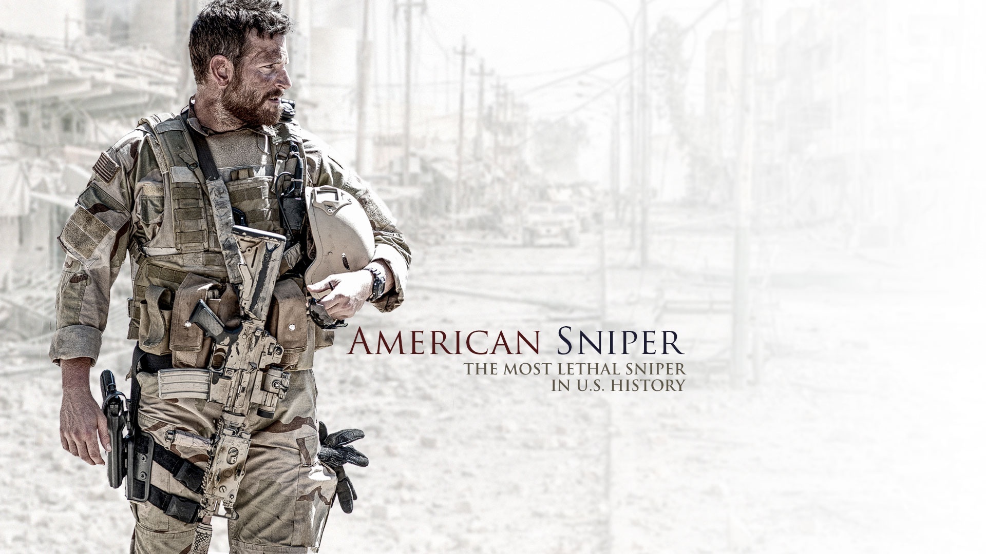 American Sniper, Film, Aktor, Bradley Cooper, Żołnierz, Mundur, Broń