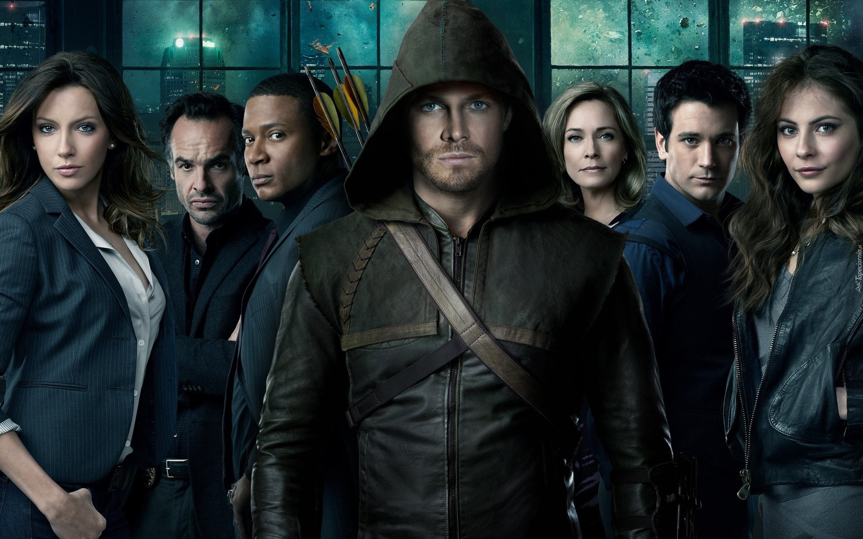 Serial, Arrow, Zielona strzała, Łuk, Kaptur, Stephen Amell