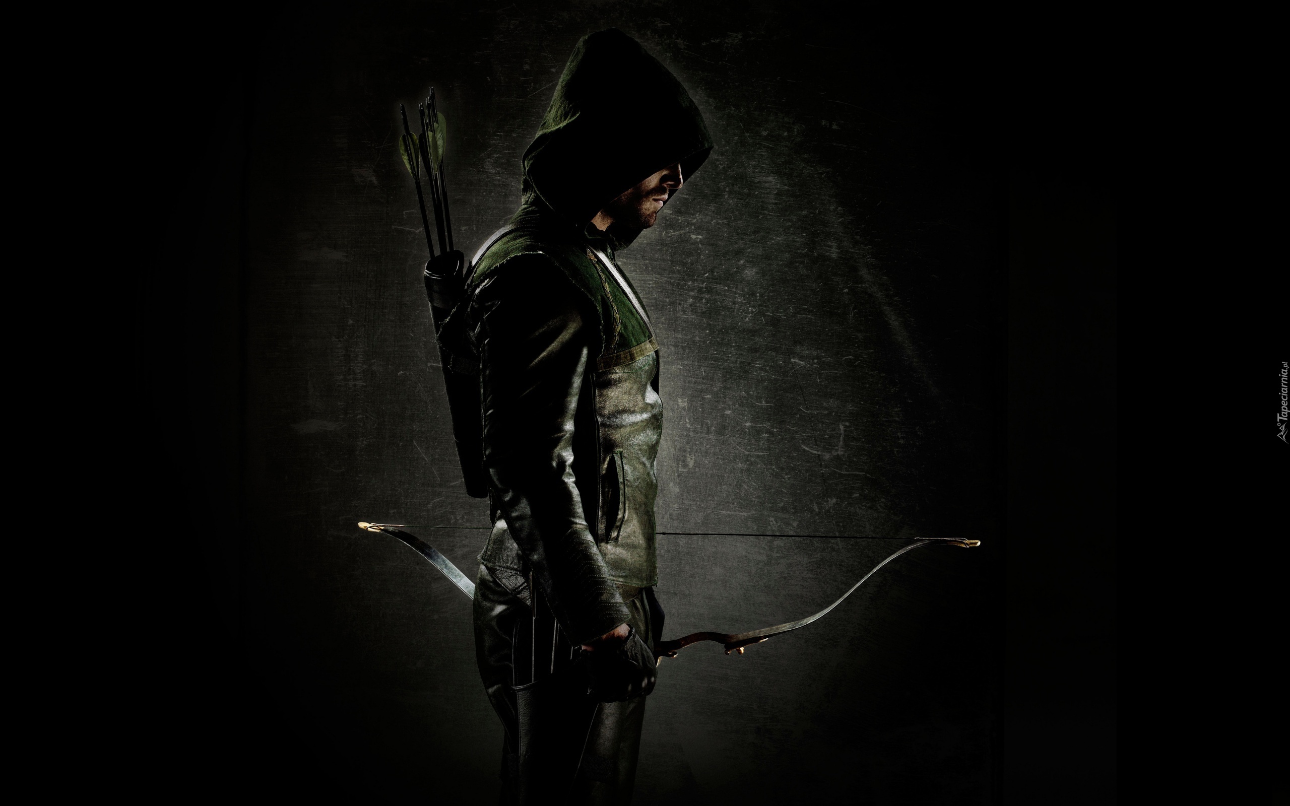 Serial, Arrow, Zielona strzała, Łuk, Oliver Queen - Stephen Amell, Kaptur