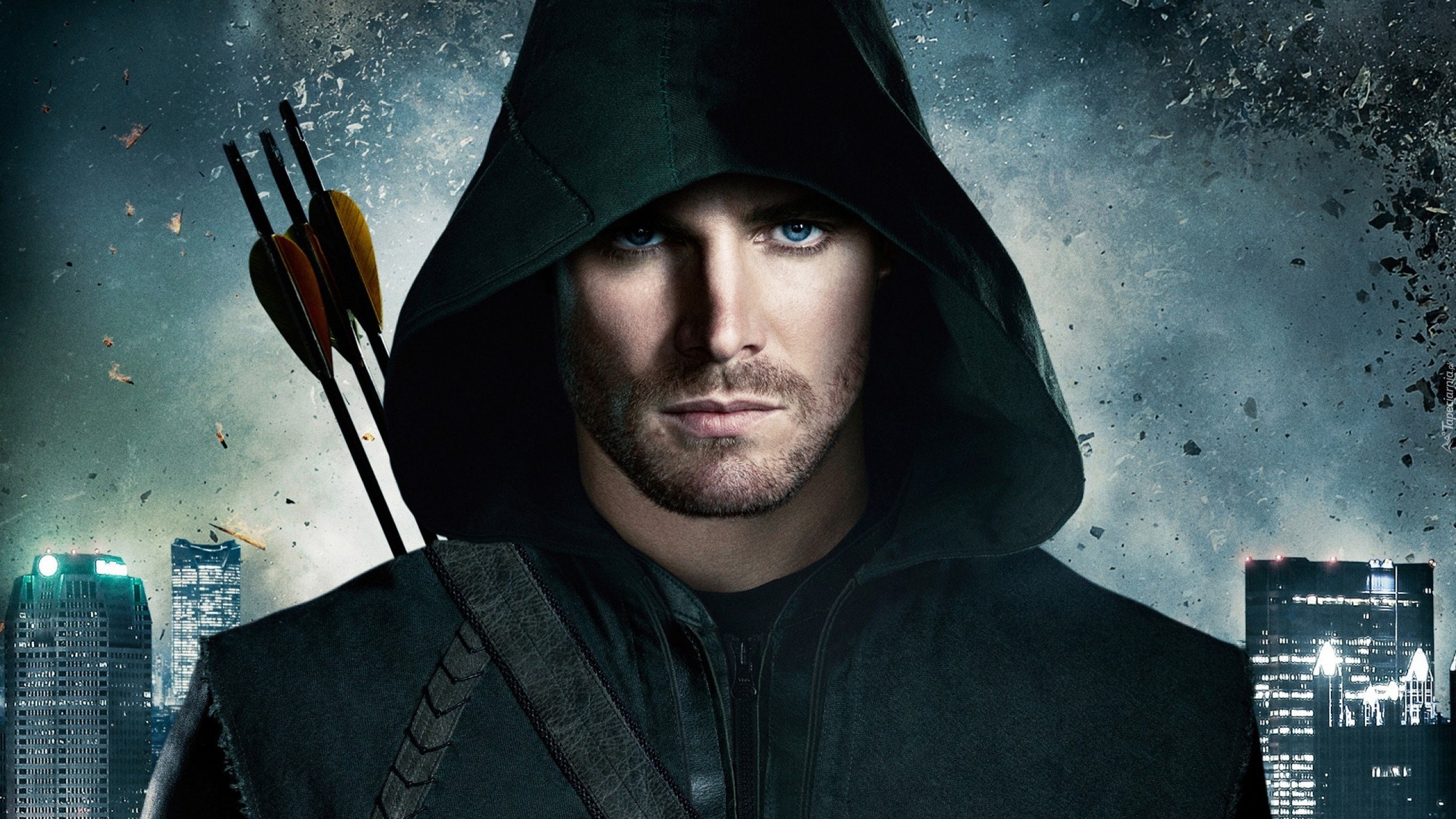 Serial, Arrow, Zielona strzała, Oliver Queen - Stephen Amell, Kaptur