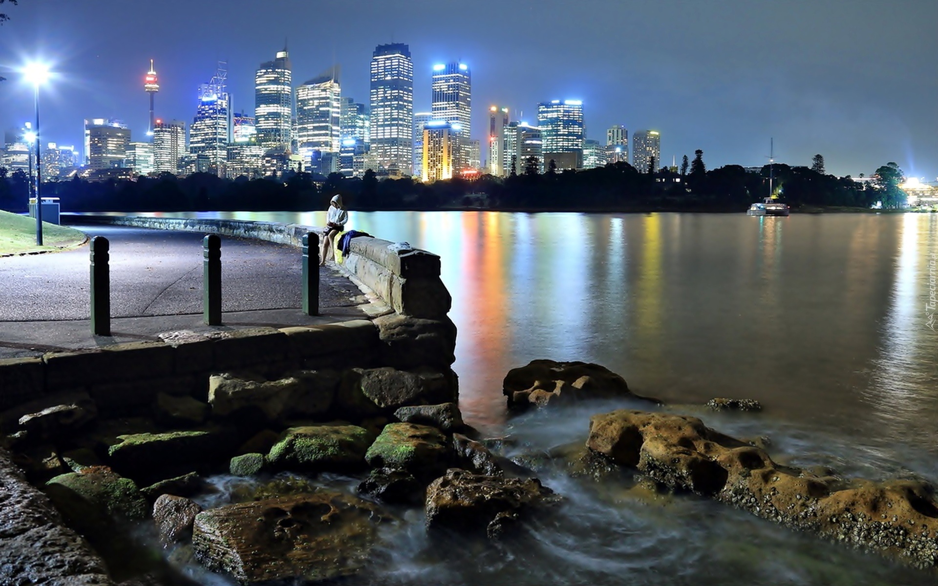 Panorama, Miasta, Sydney, Rzeka, Kamienie, Australia