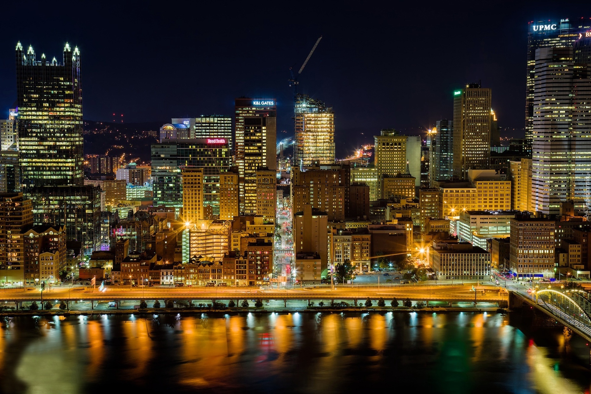 Pittsburgh, Miasto, Nocą