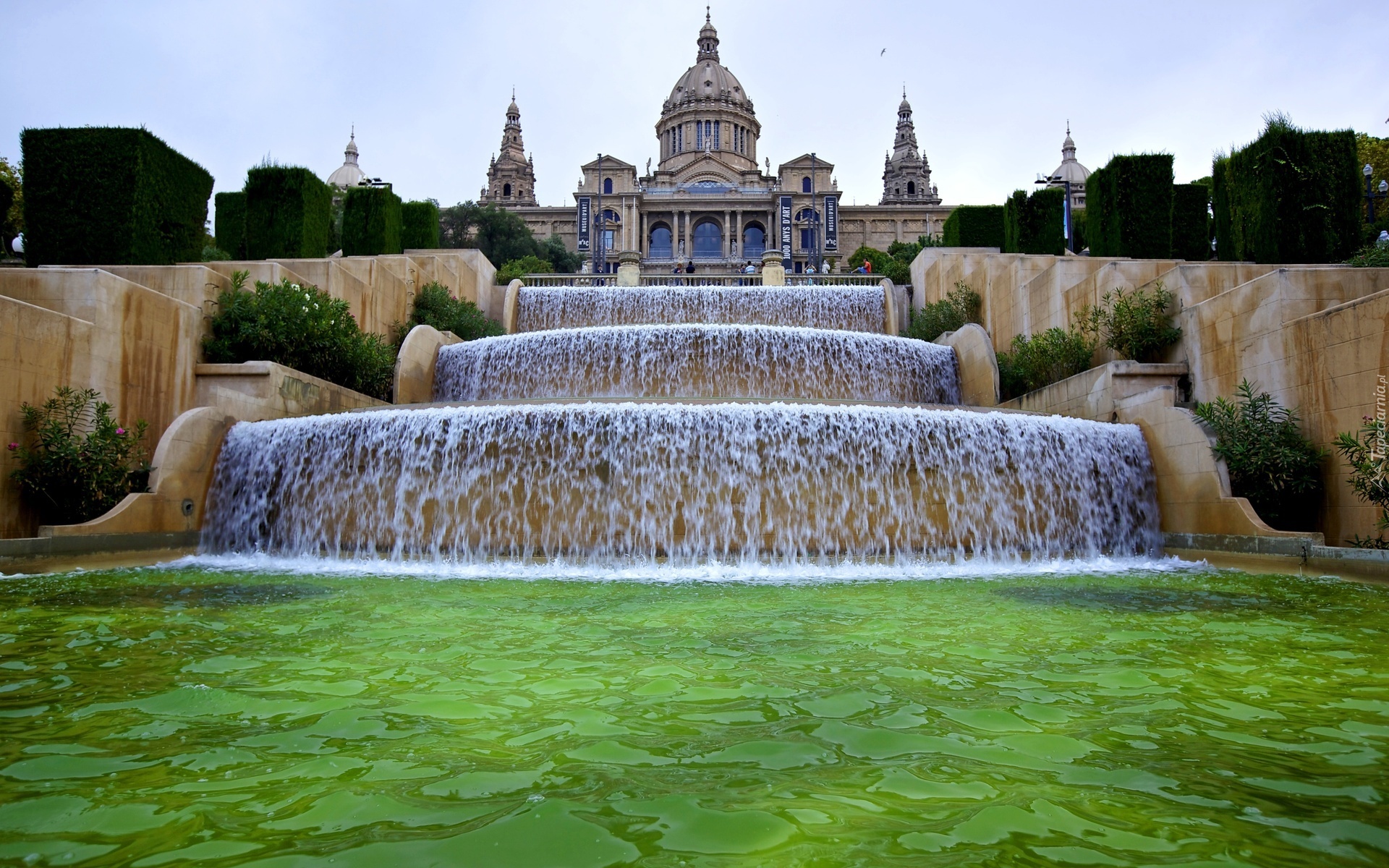 Hiszpania, Barcelona, Museu Nacional dArt de Catalunya, Kaskada