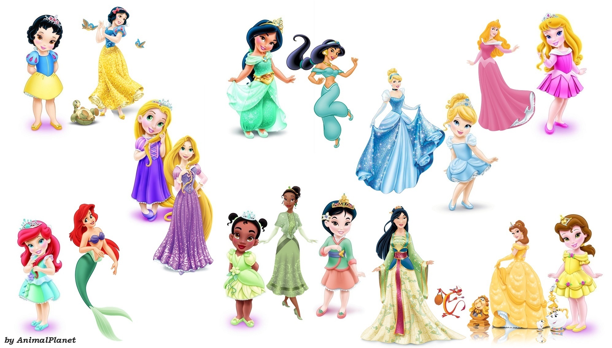 Księżniczki, Disney, Ariel, Śnieżka, Jasmina, Mulan, Kopciuszek, Bajka