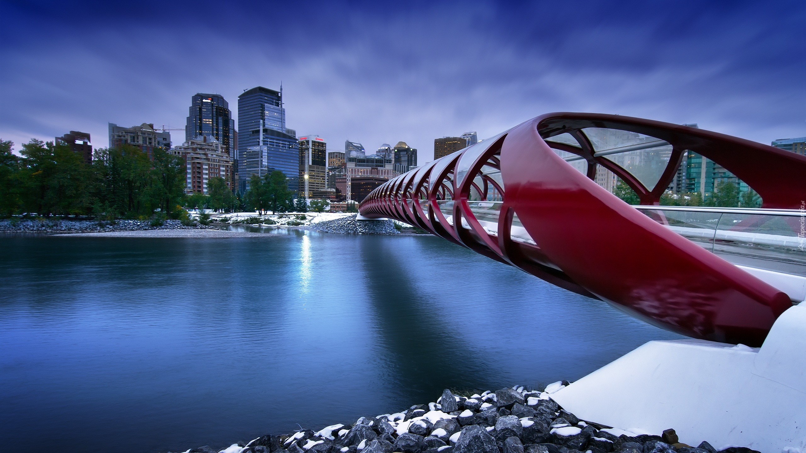 Most, Rzeka, Calgary, Kanada, Zdjęcie miasta