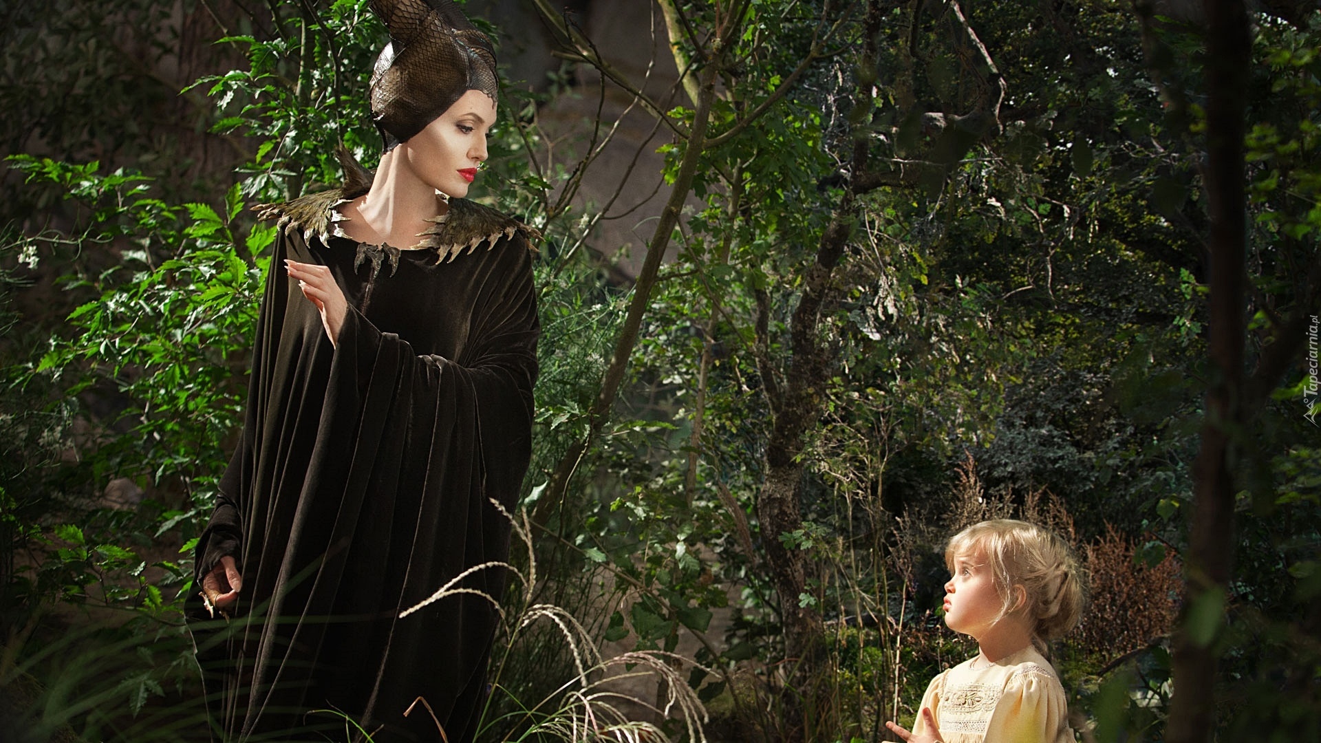 Angelina Jolie, Vivienne Jolie-Pitt, Czarownica, Film, Scena, Postacie, Aurora, Dziewczynka