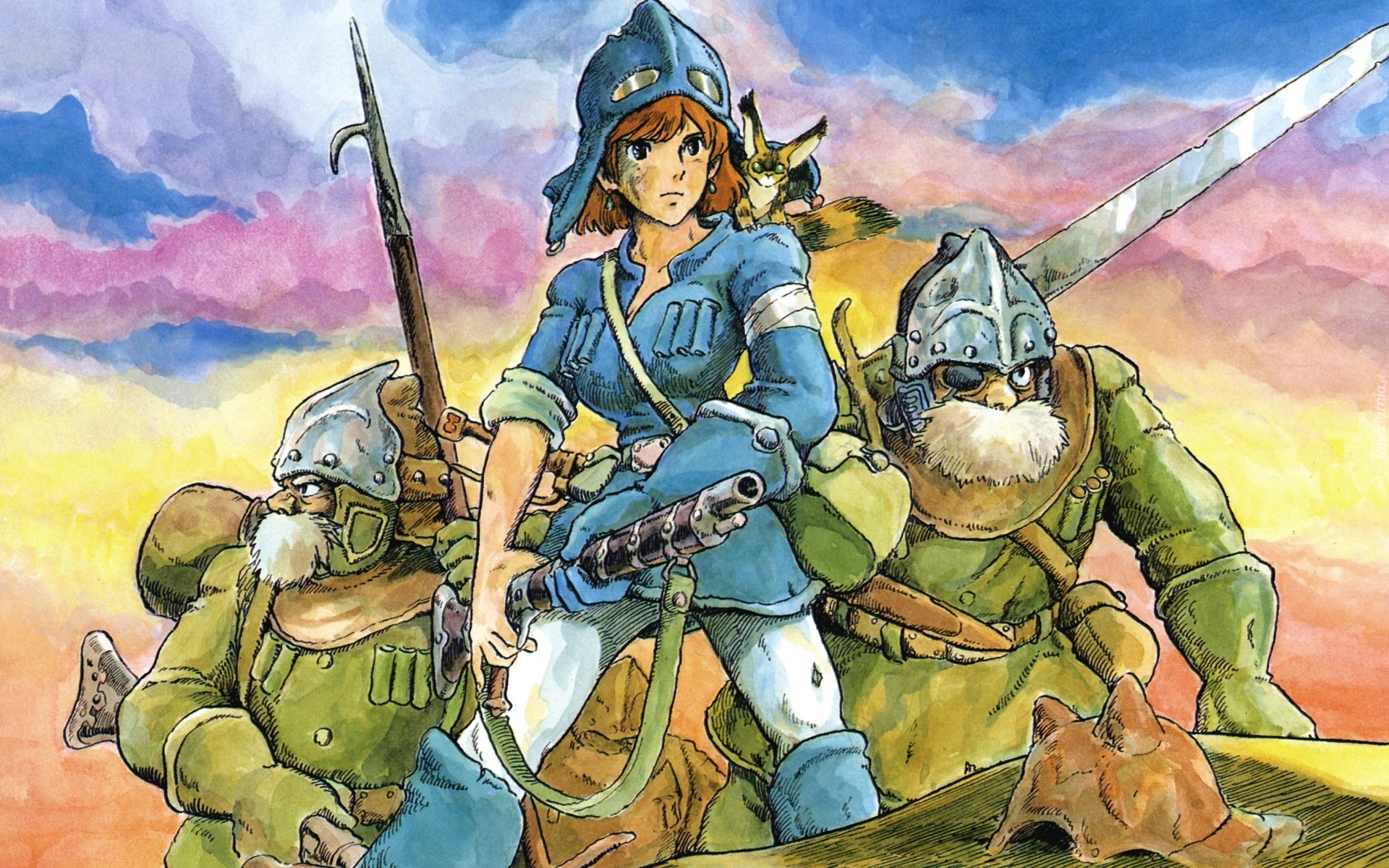 Nausicaa Of The Valley Of Mist, Manga, Anime, Rysunek