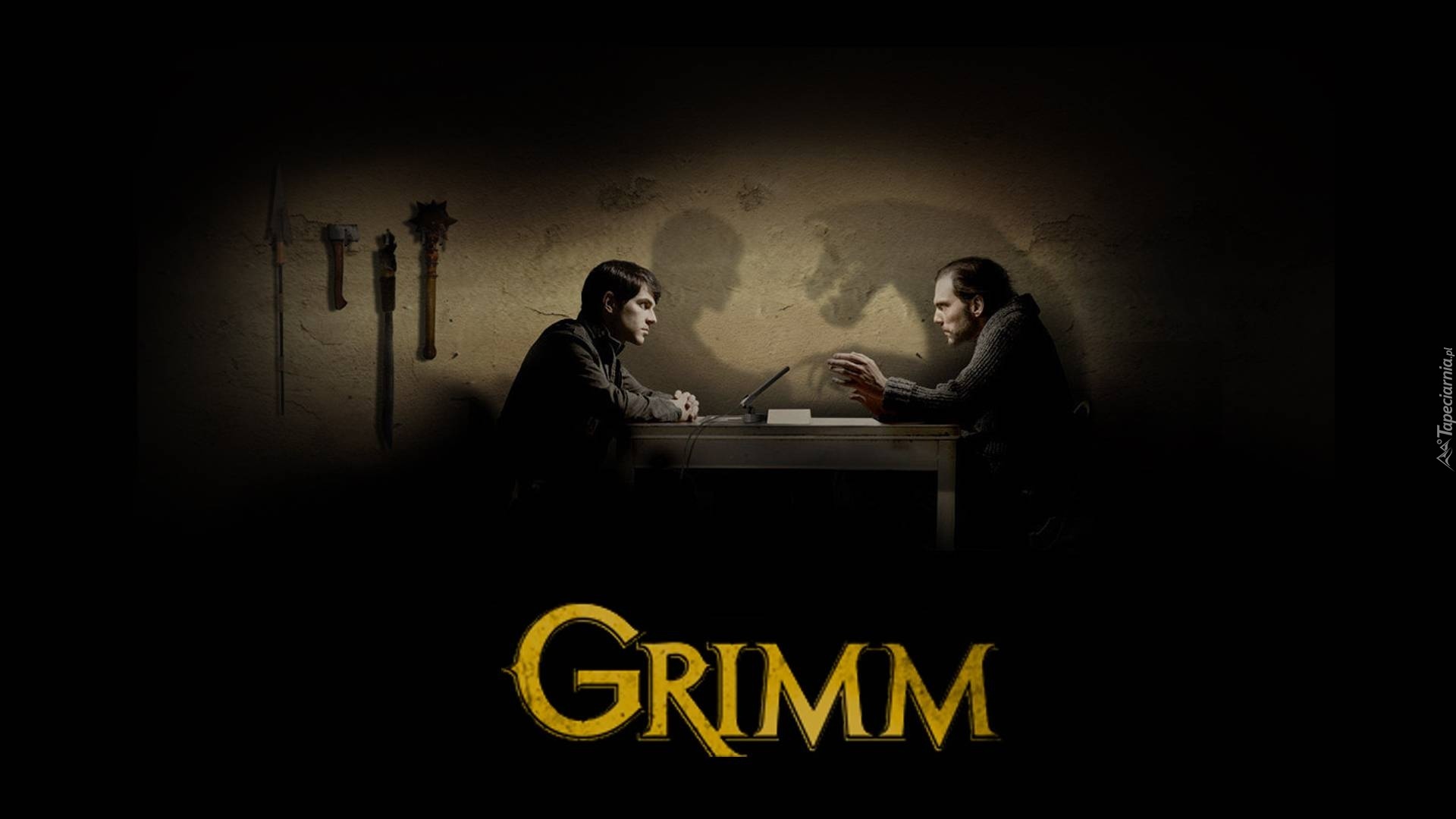 Serial, Grimm, Mężczyźni, Stół