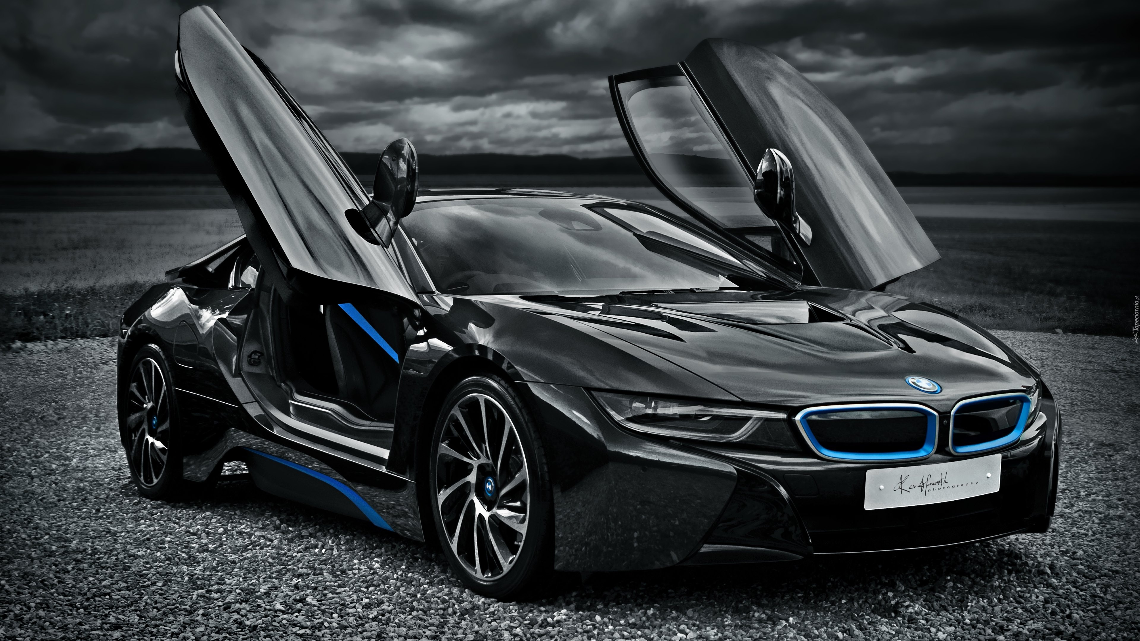 Czarne, BMW, i8