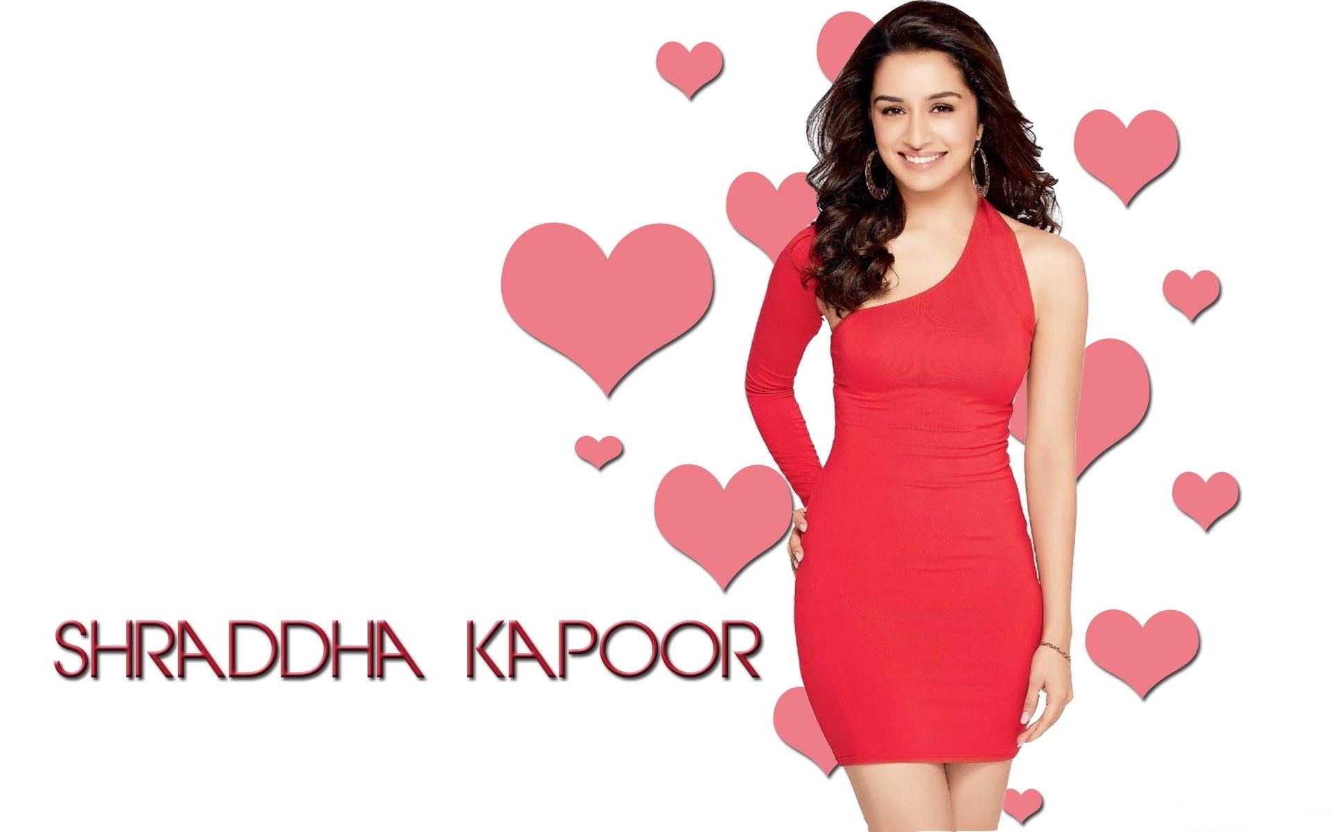 Kobieta, Aktorka, Bollywood, Shraddha, Kapoor, Serduszka