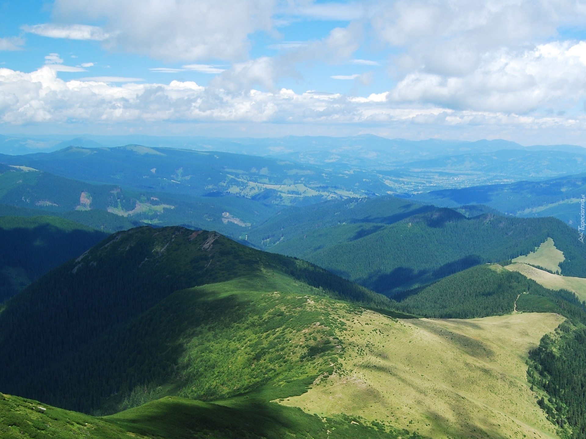 Krajobraz, Góry, Chmury, Niebo