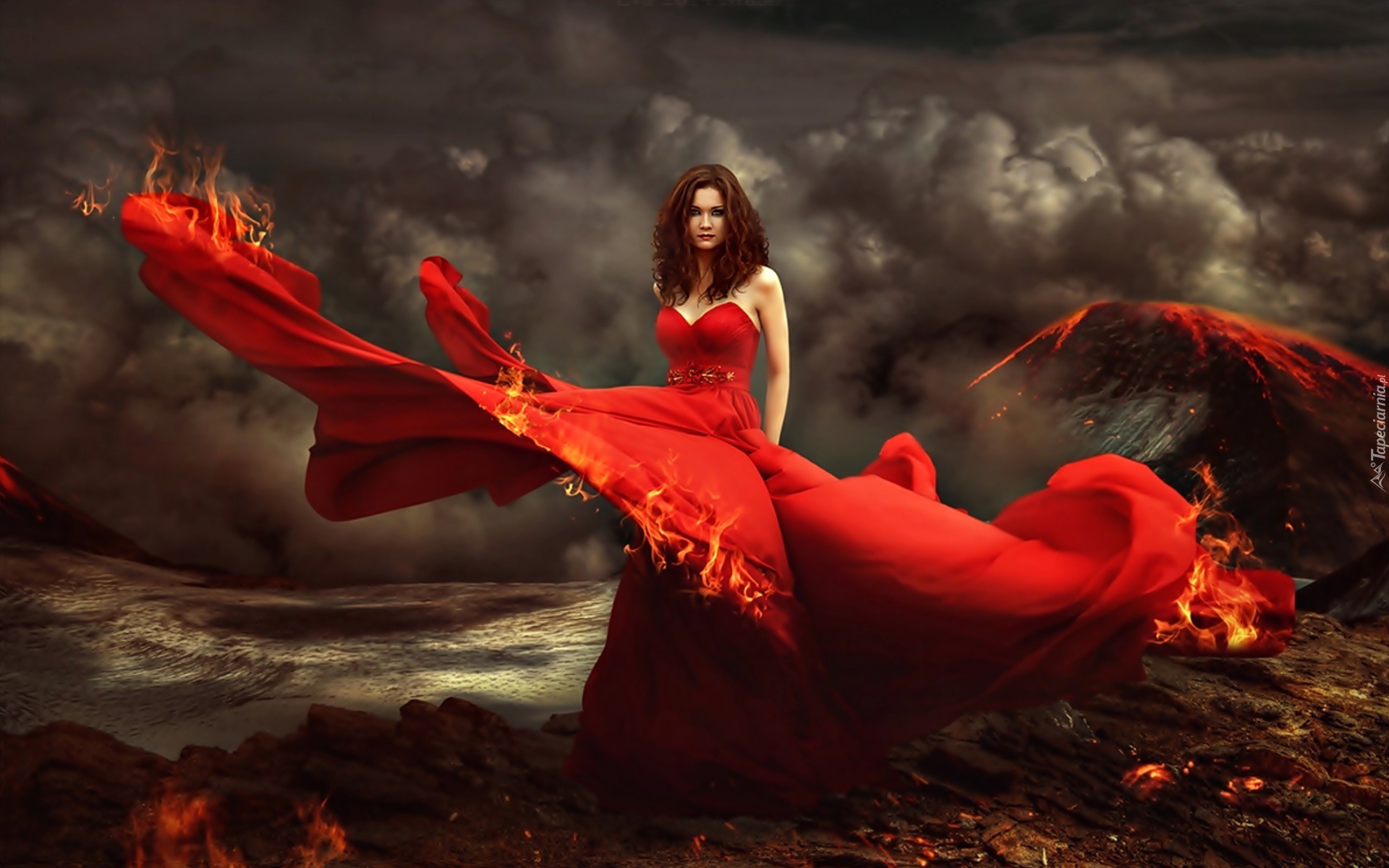Я сама сотворю тот огонь. Девушка в Красном платье танцует. Девушка в Красном фэнтези. Девушка в алом платье. Ведьма в Красном платье.