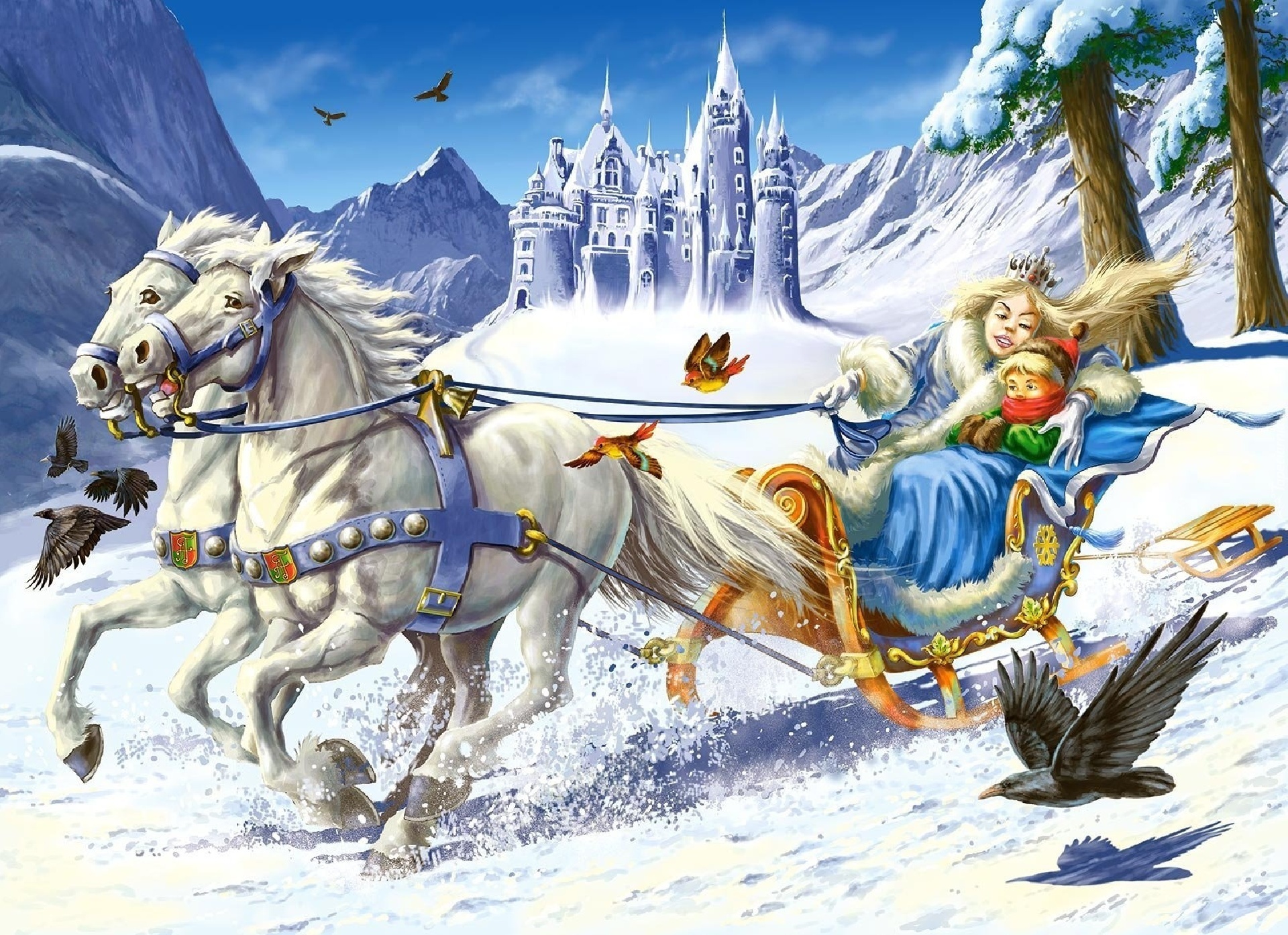 Hans Christian Andersen Królowa śniegu Królowa Śniegu, Film animowany, Bajka