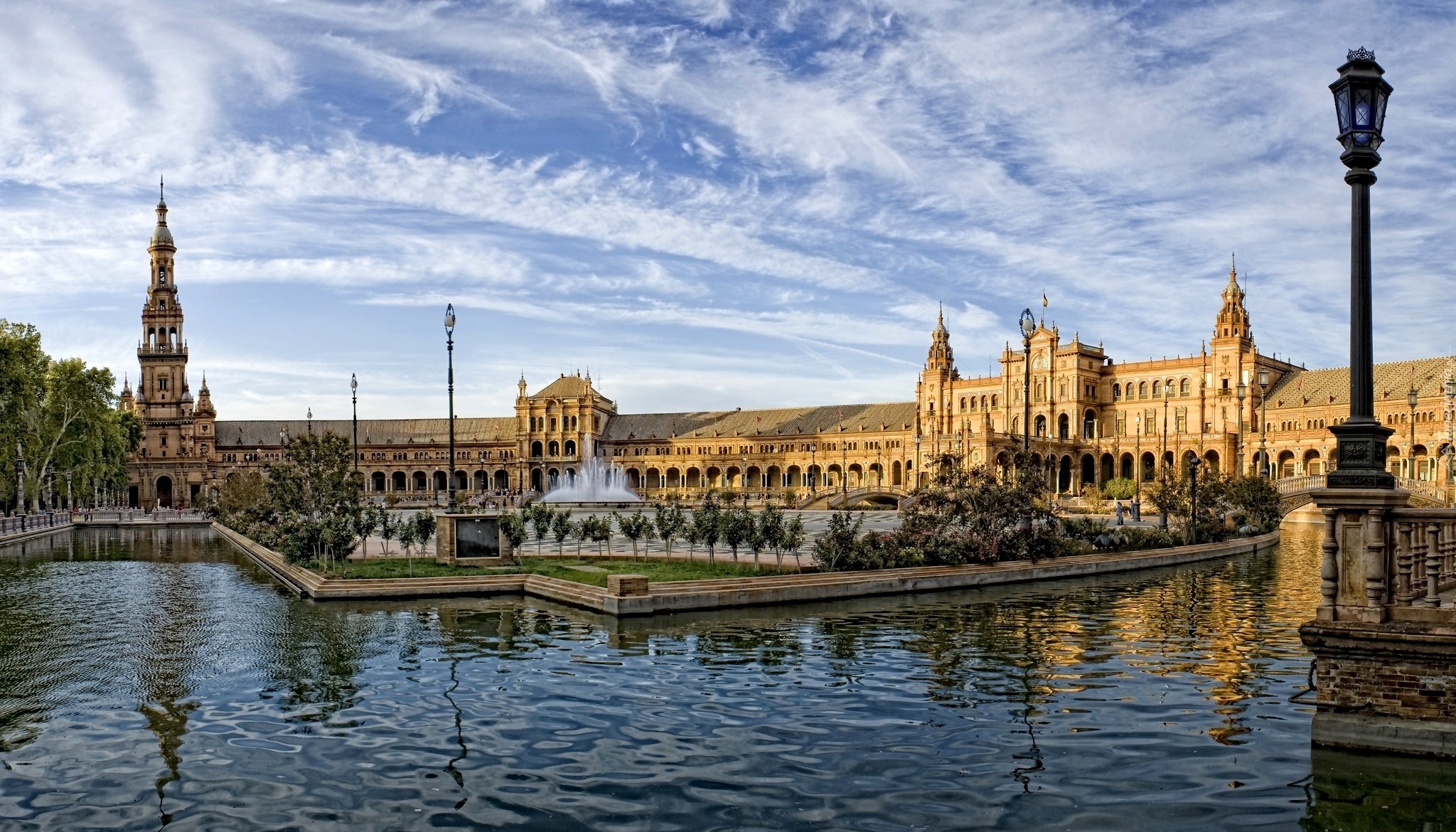 Pałac, Plaza de Espana, Sewilla, Hiszpania