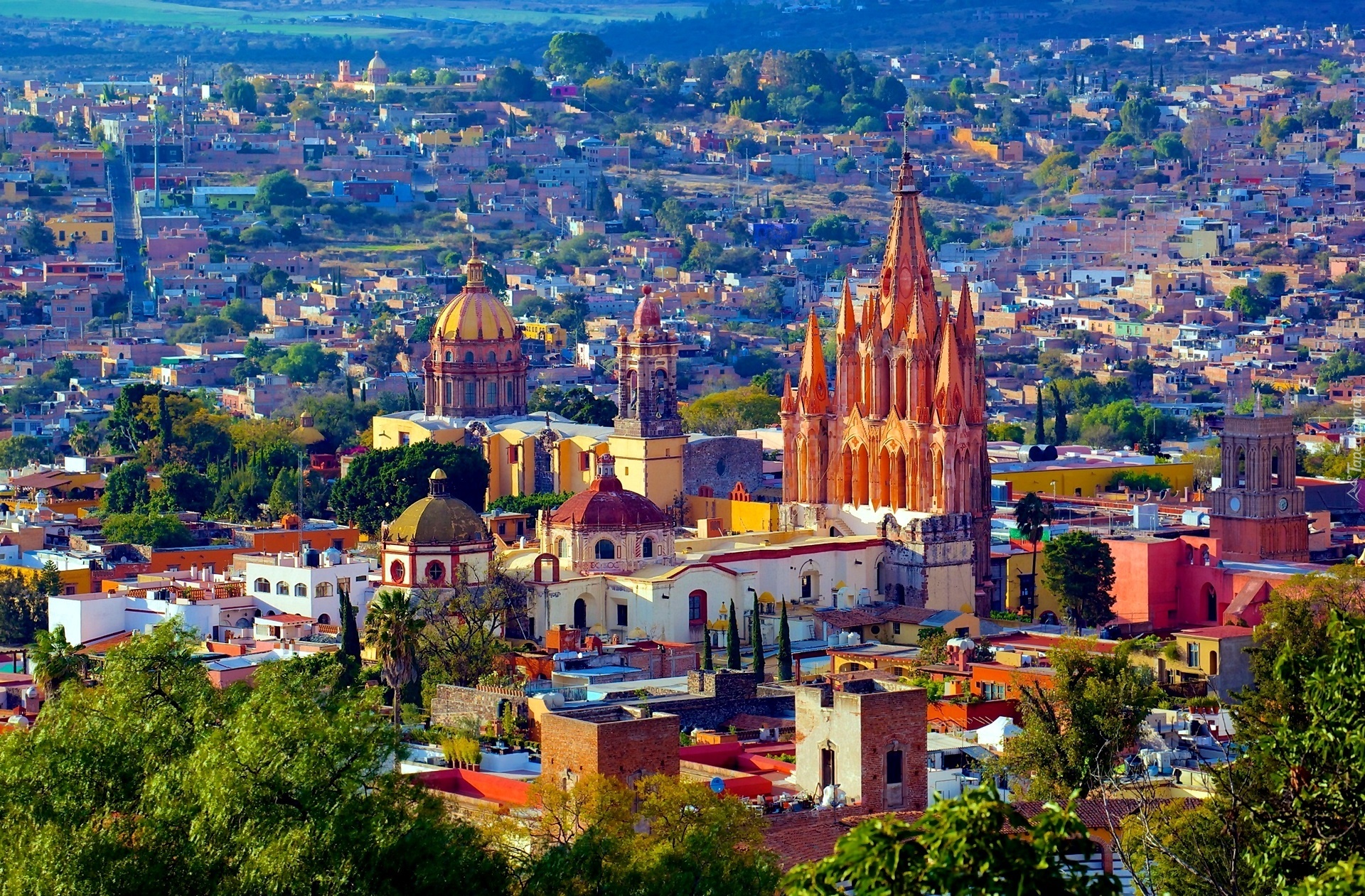 Panorama Miasta, San Miguel De Allende, Meksyk