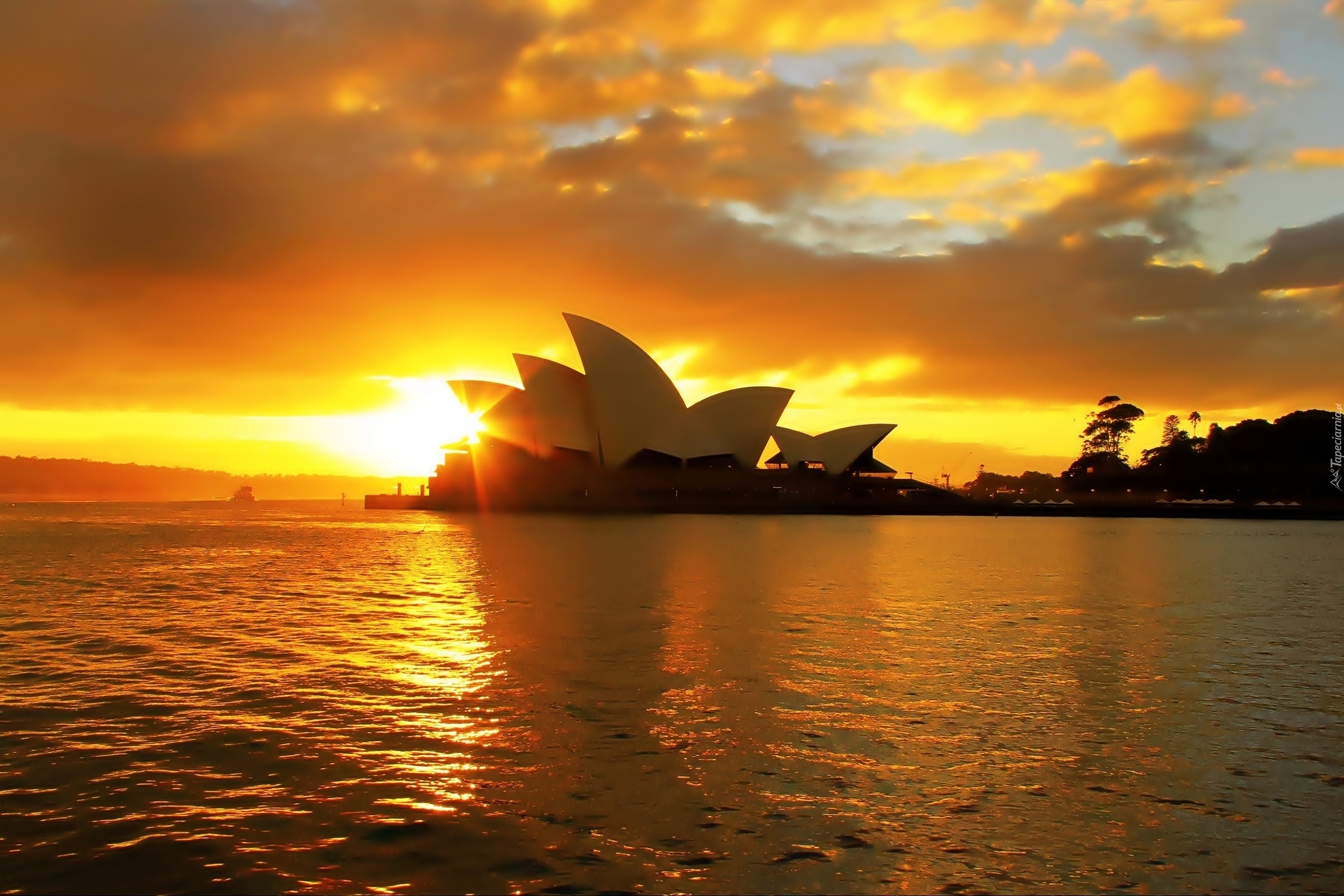 Australia, Sydney, Sydney Opera House, Zachód Słońca
