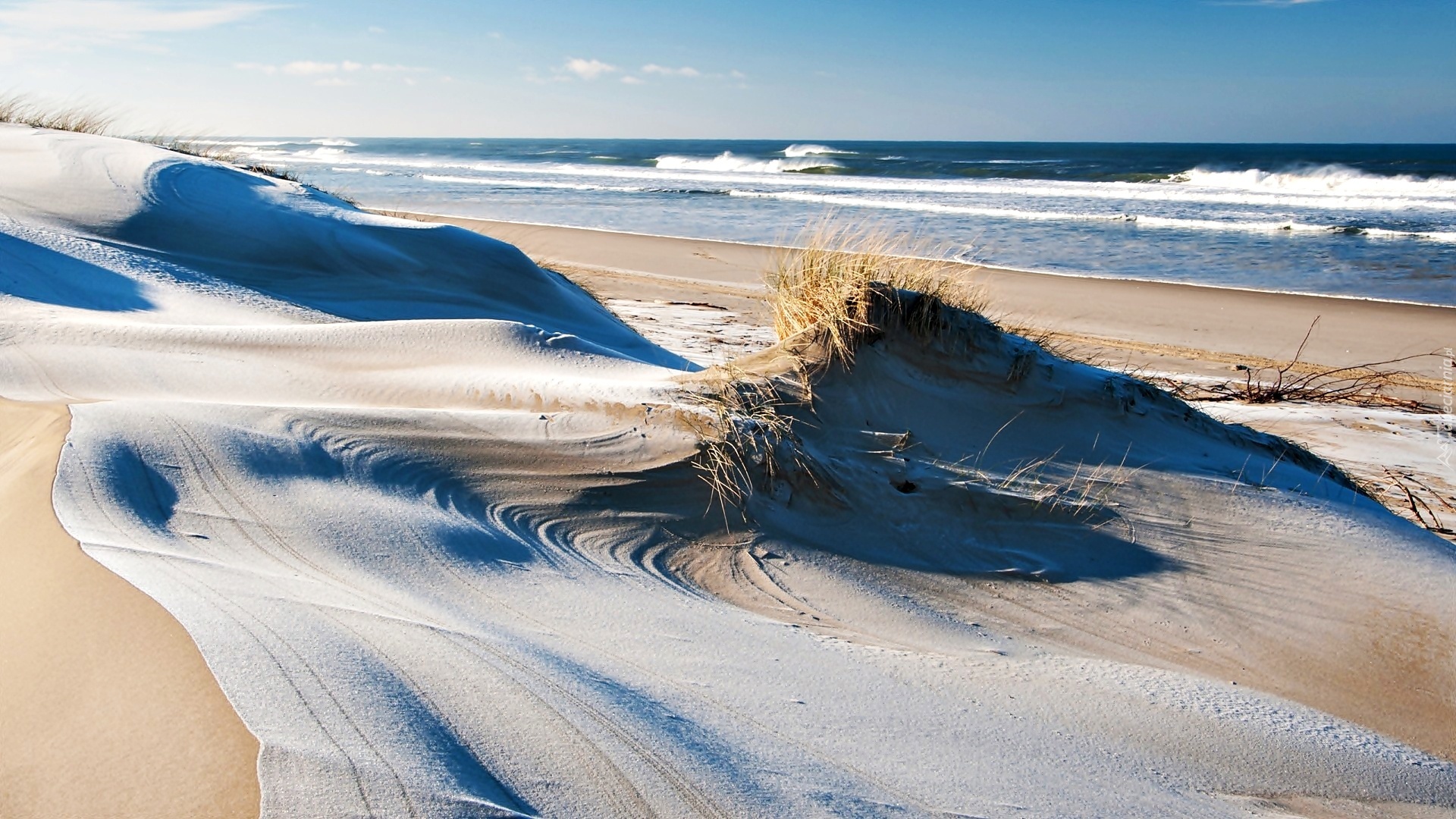 Brzeg, Morze, Piasek, Plaża