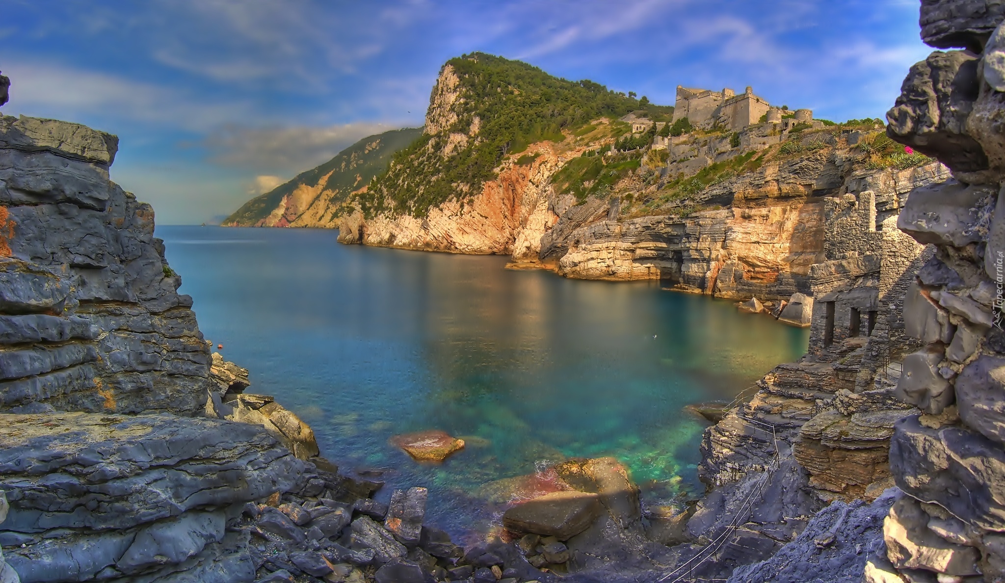 Morze, Skały, Grotta Di Byron, Porto Venere, Wybrzeże