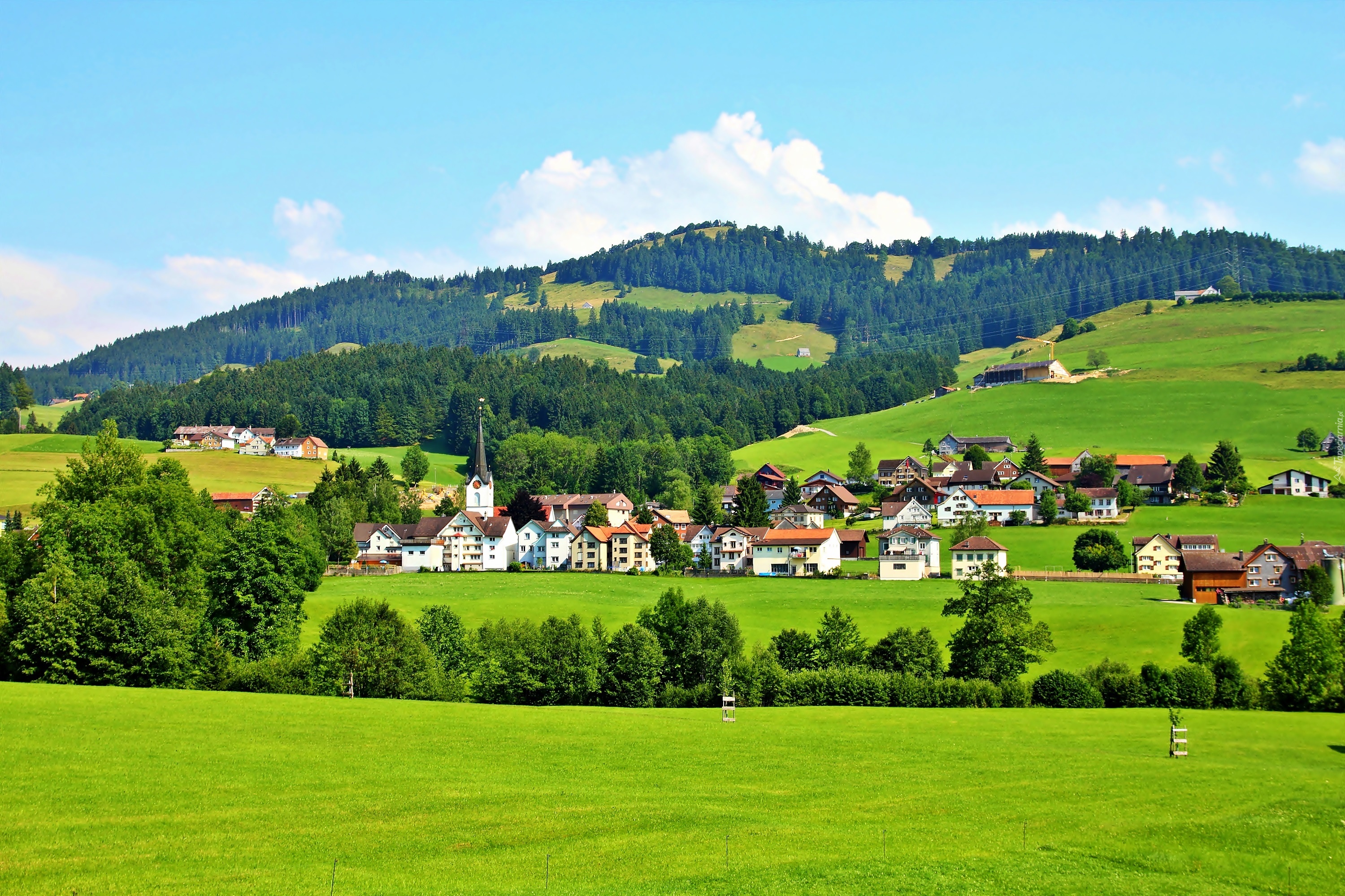 Miasteczko, Sankt Gallen, Wzgórza