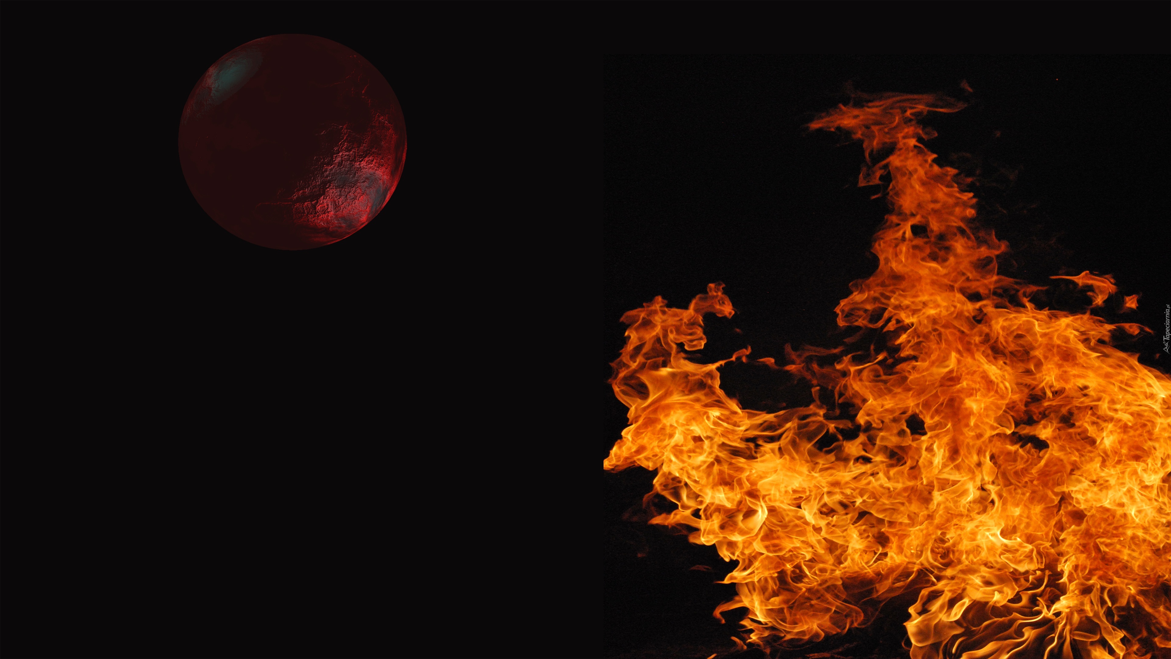Planeta, Ogień, Abstrakcja