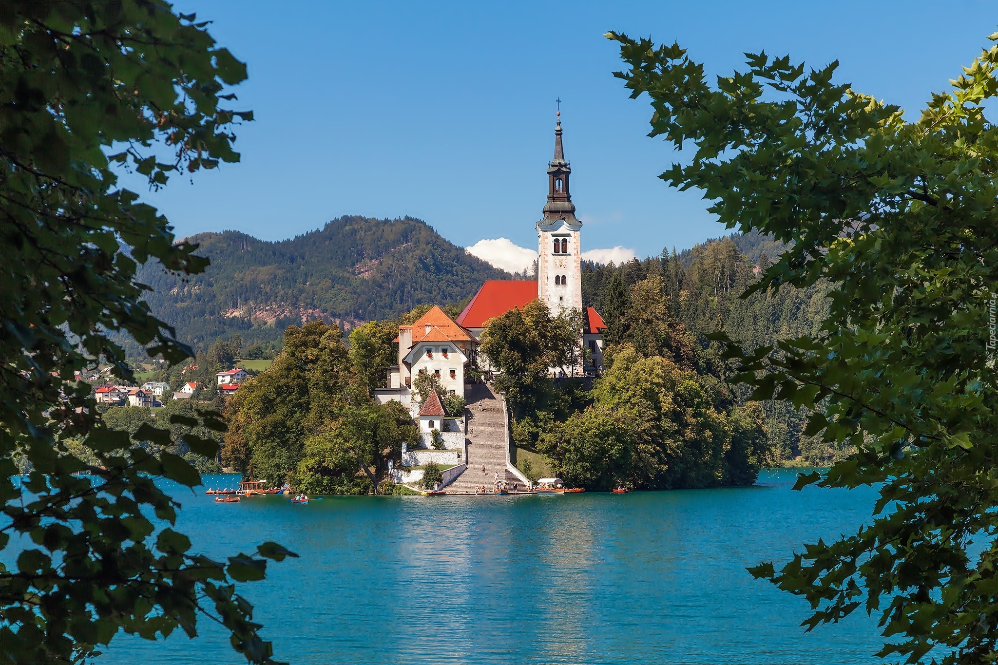 Kościół, Jezioro, Bled, Słowenia