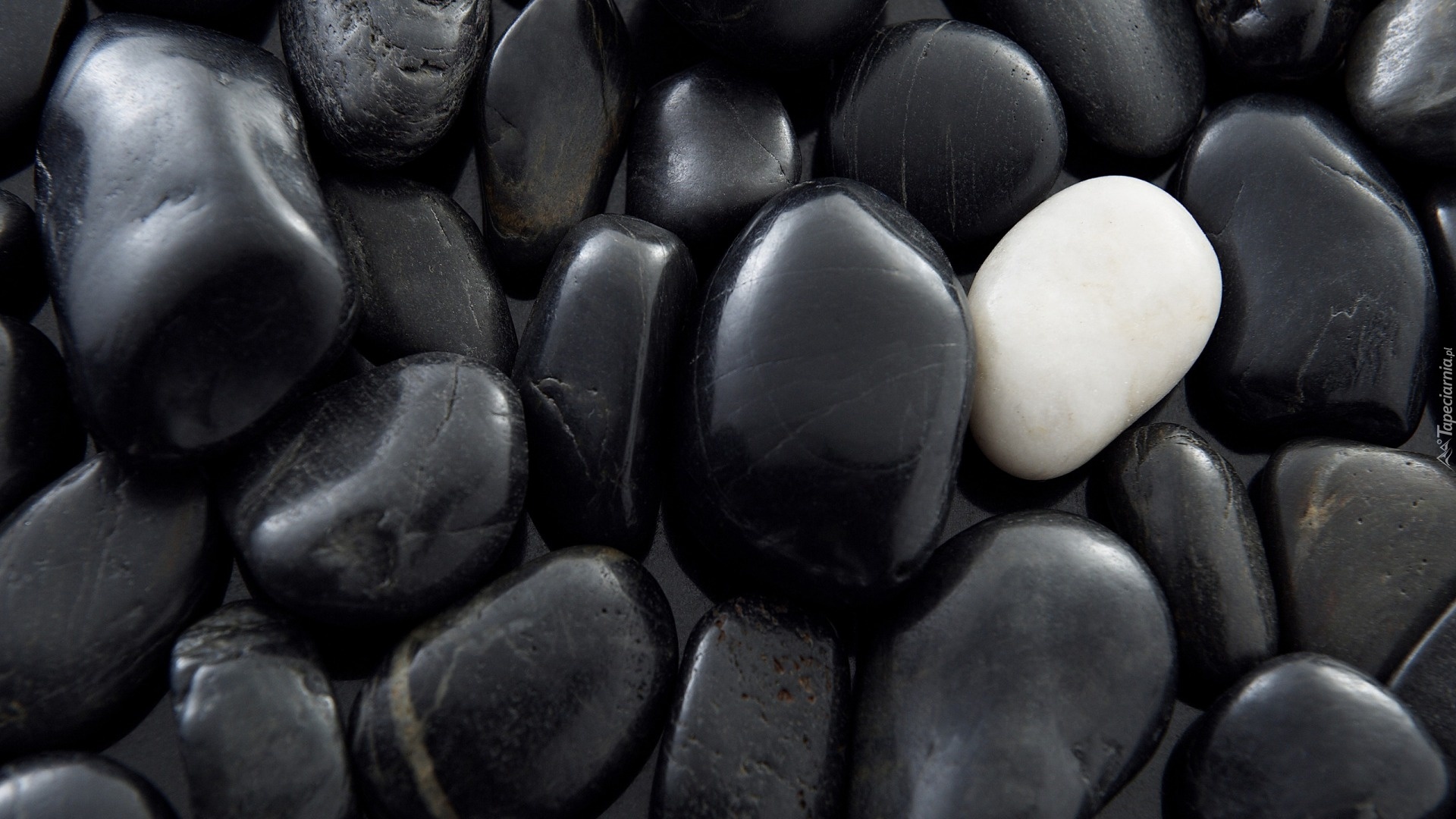 Kamienie, Czarne, Biały