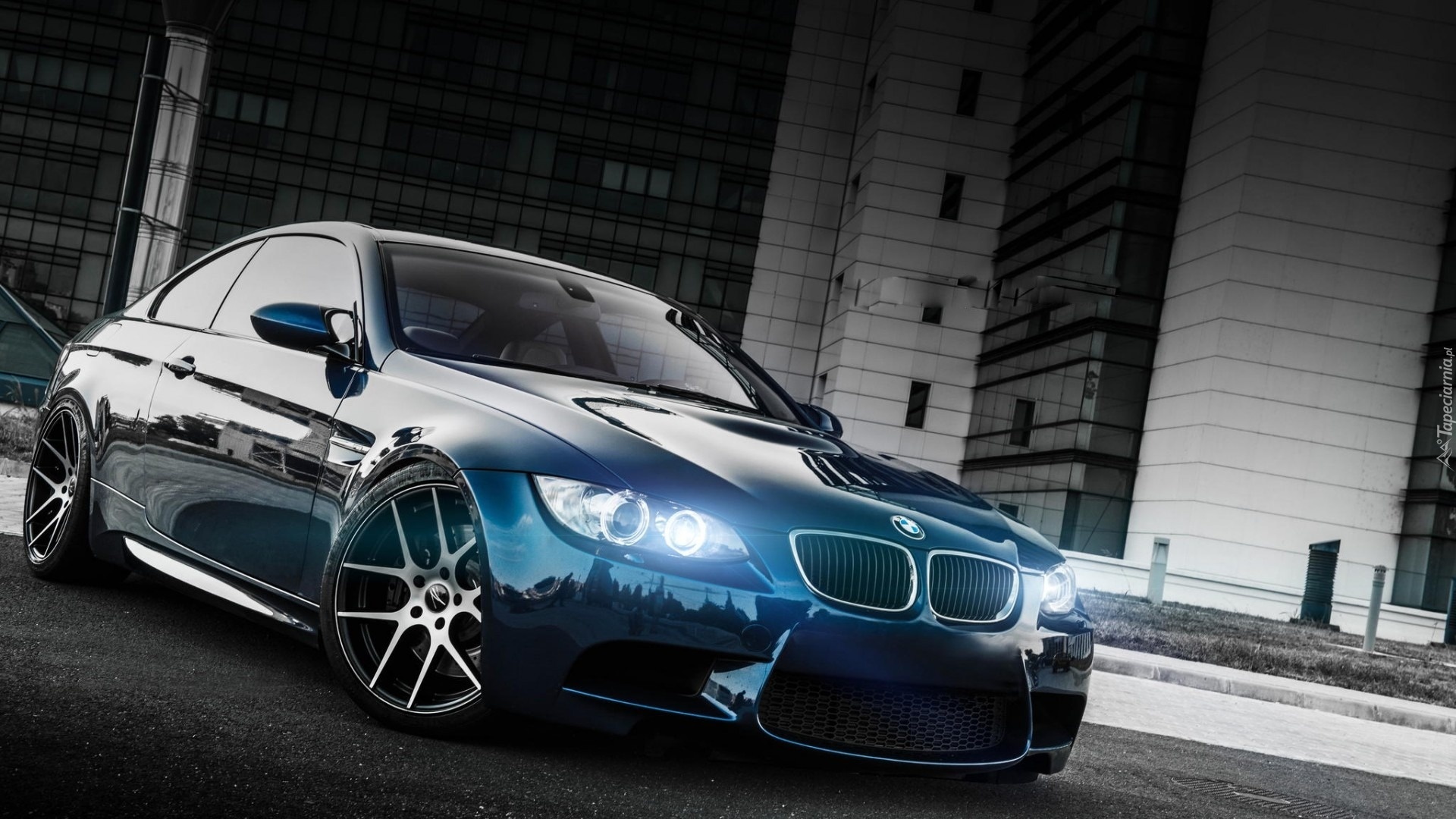 Niebieskie, Auto, BMW, Tuning