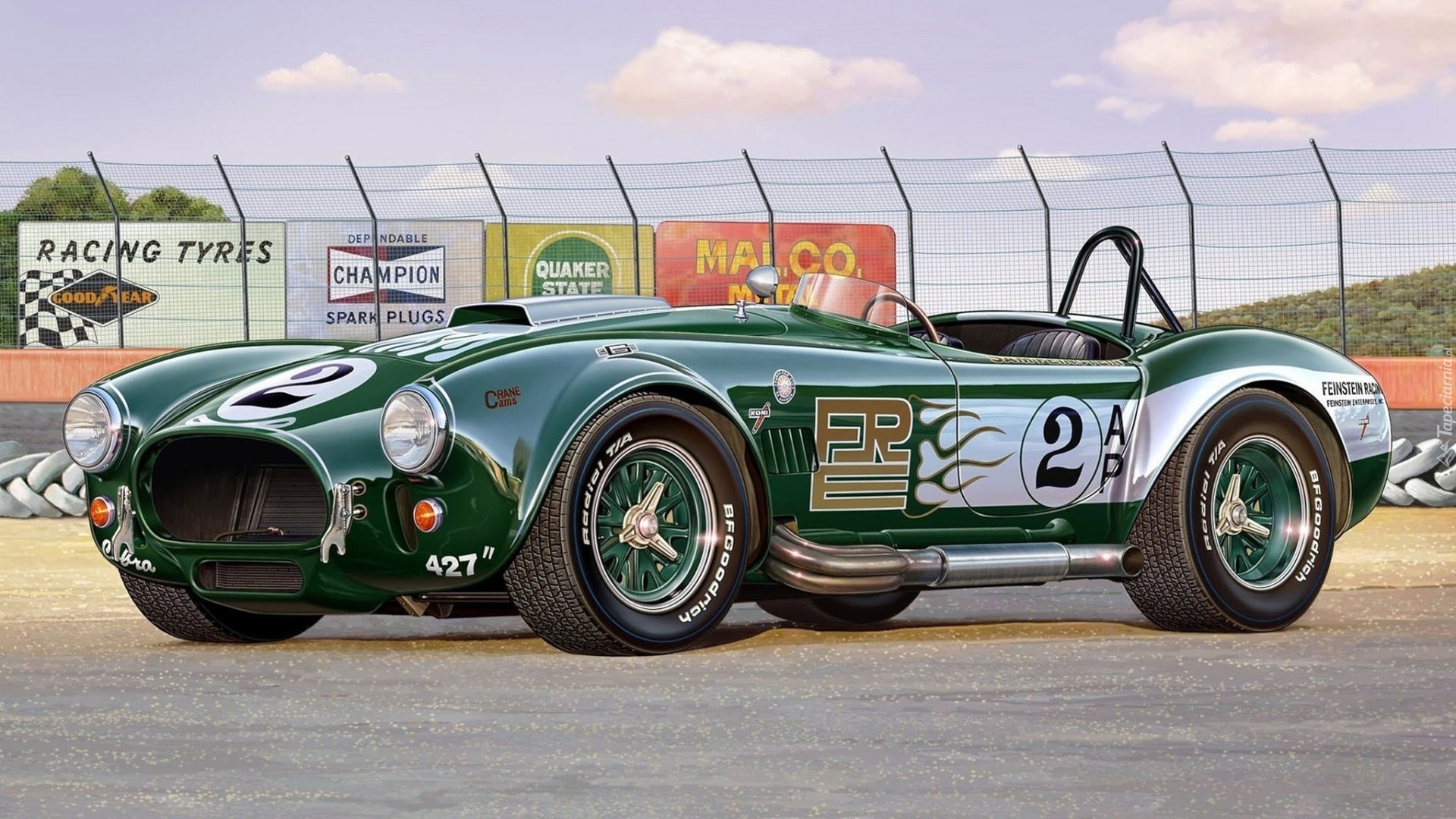 Zielone, Auto, Cobra, 427, Shelby