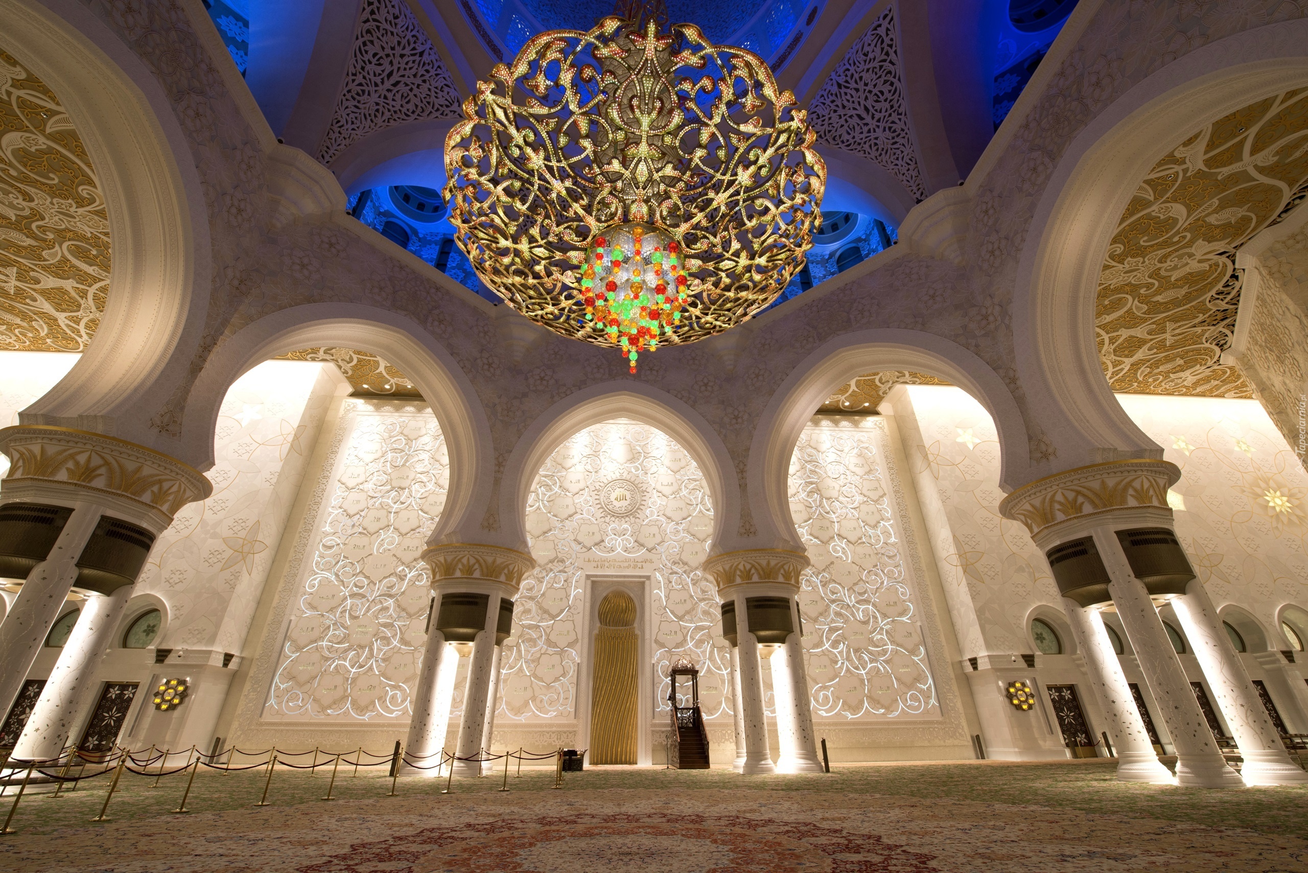 Meczet, Wnętrze, Abu Dhabi
