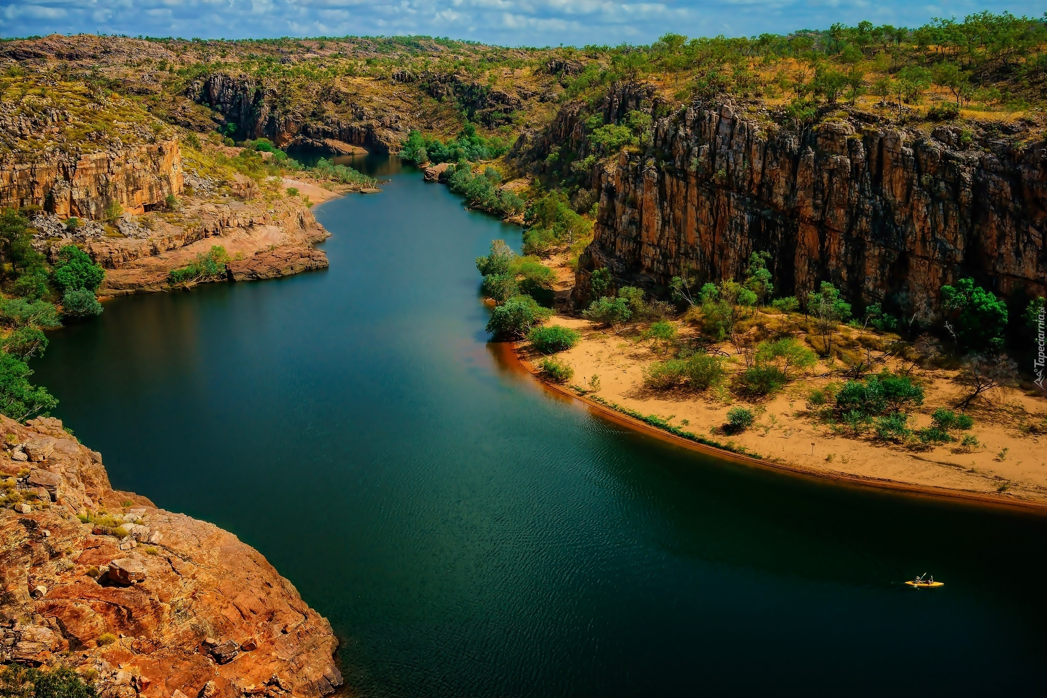 Nitmilek, Park Narodowy, Australia, Skały, Rzeka