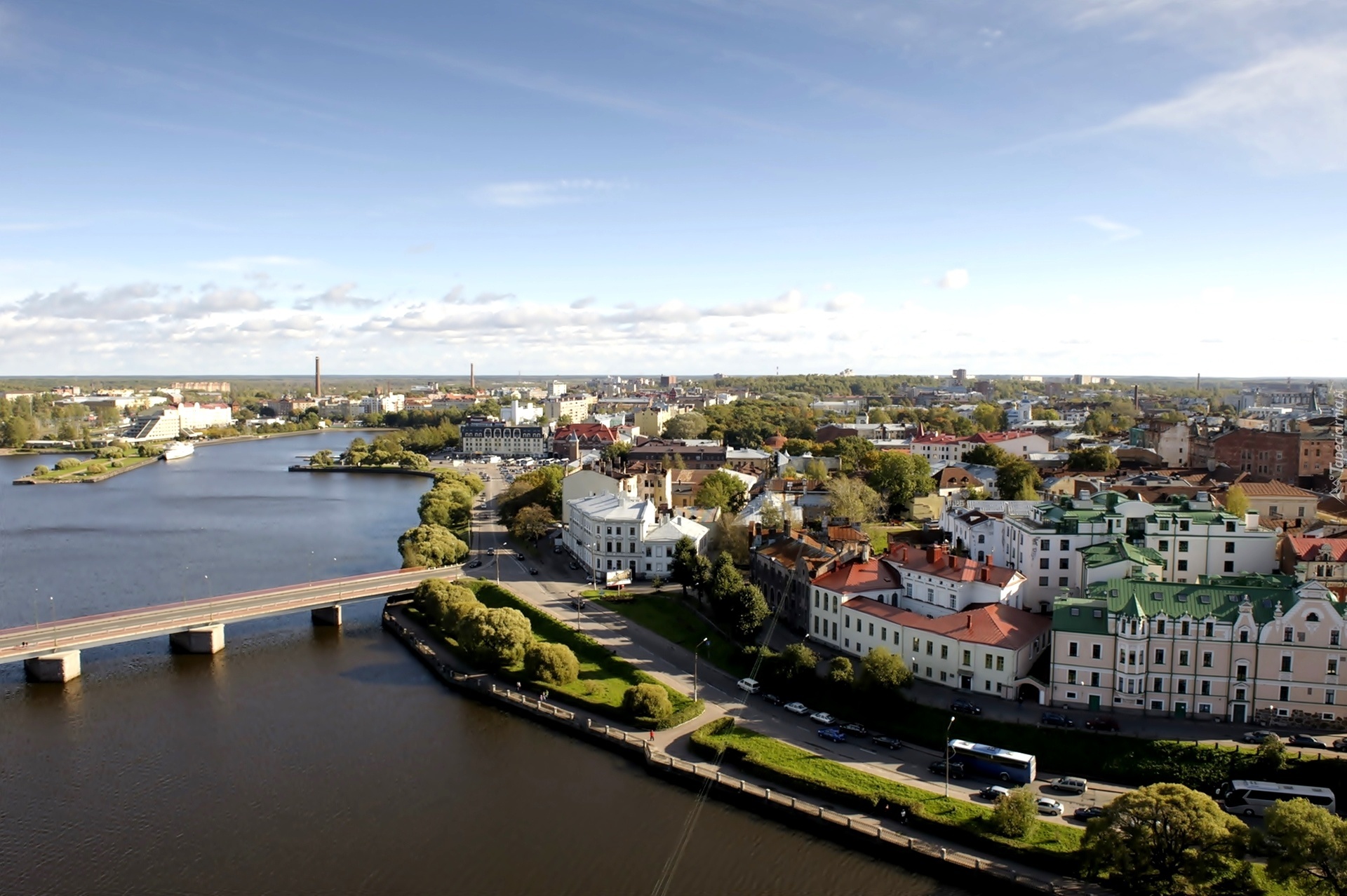 Rzeka, Most, Panorama, Miasta