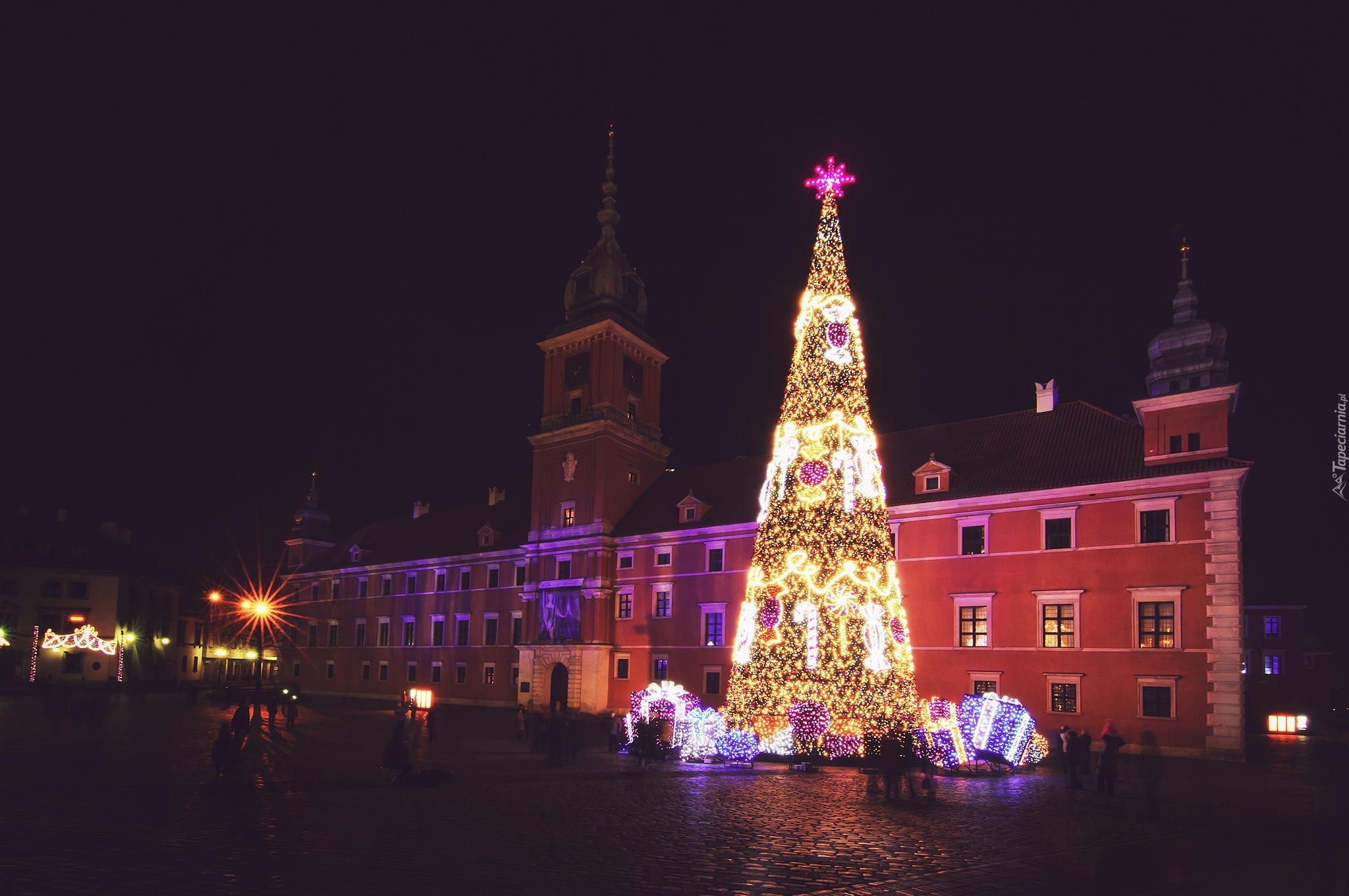 Polska, Warszawa, Zamek Królewski w Warszawie, Boże Narodzenie, Choinka