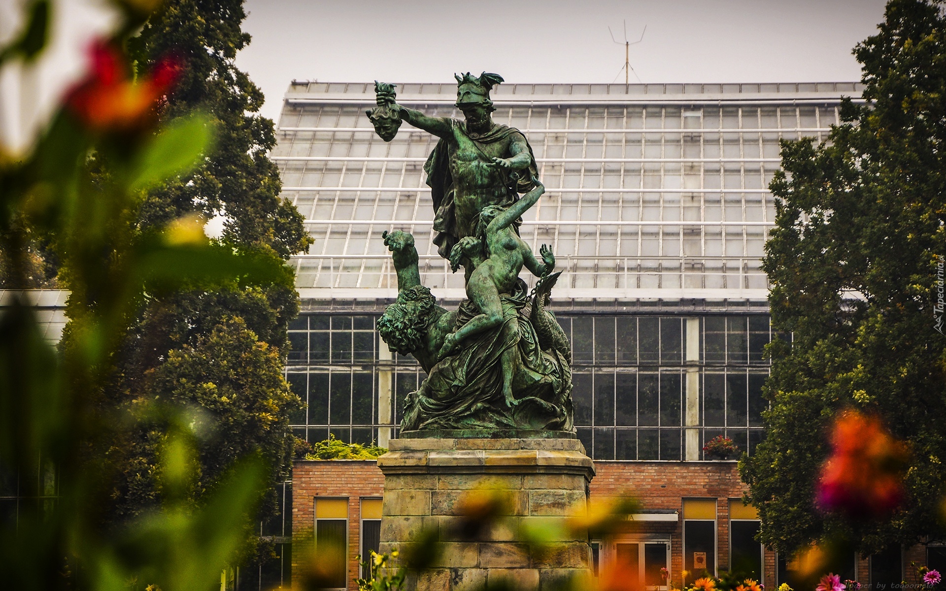 Pomnik, Uwolnienie Andromedy przez Perseusza, Rzeźba, Park Wilsona, Poznań