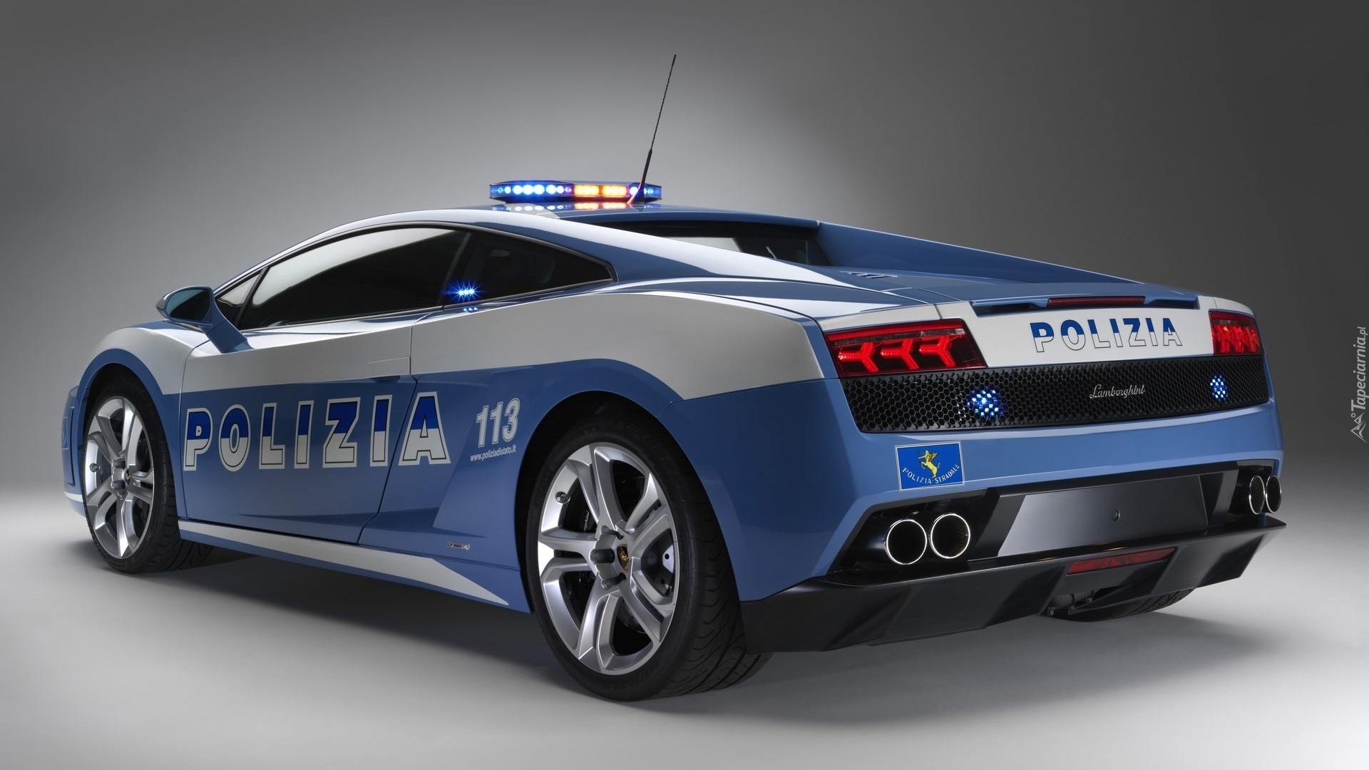 Radiowóz, Policja, Lamborghini Gallardo