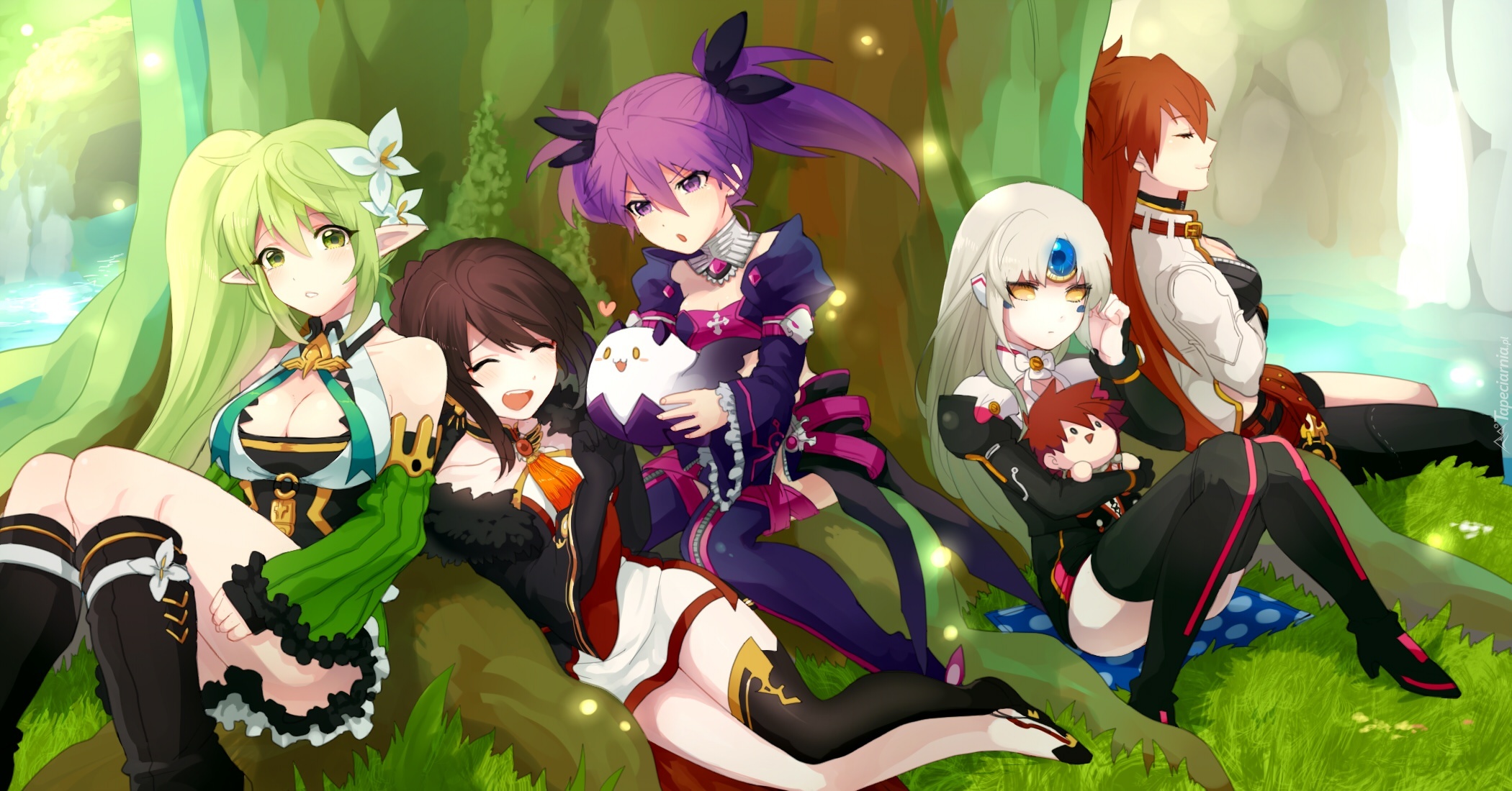 Elsword, Rena, Ara, Aisha, Eve, Elesis