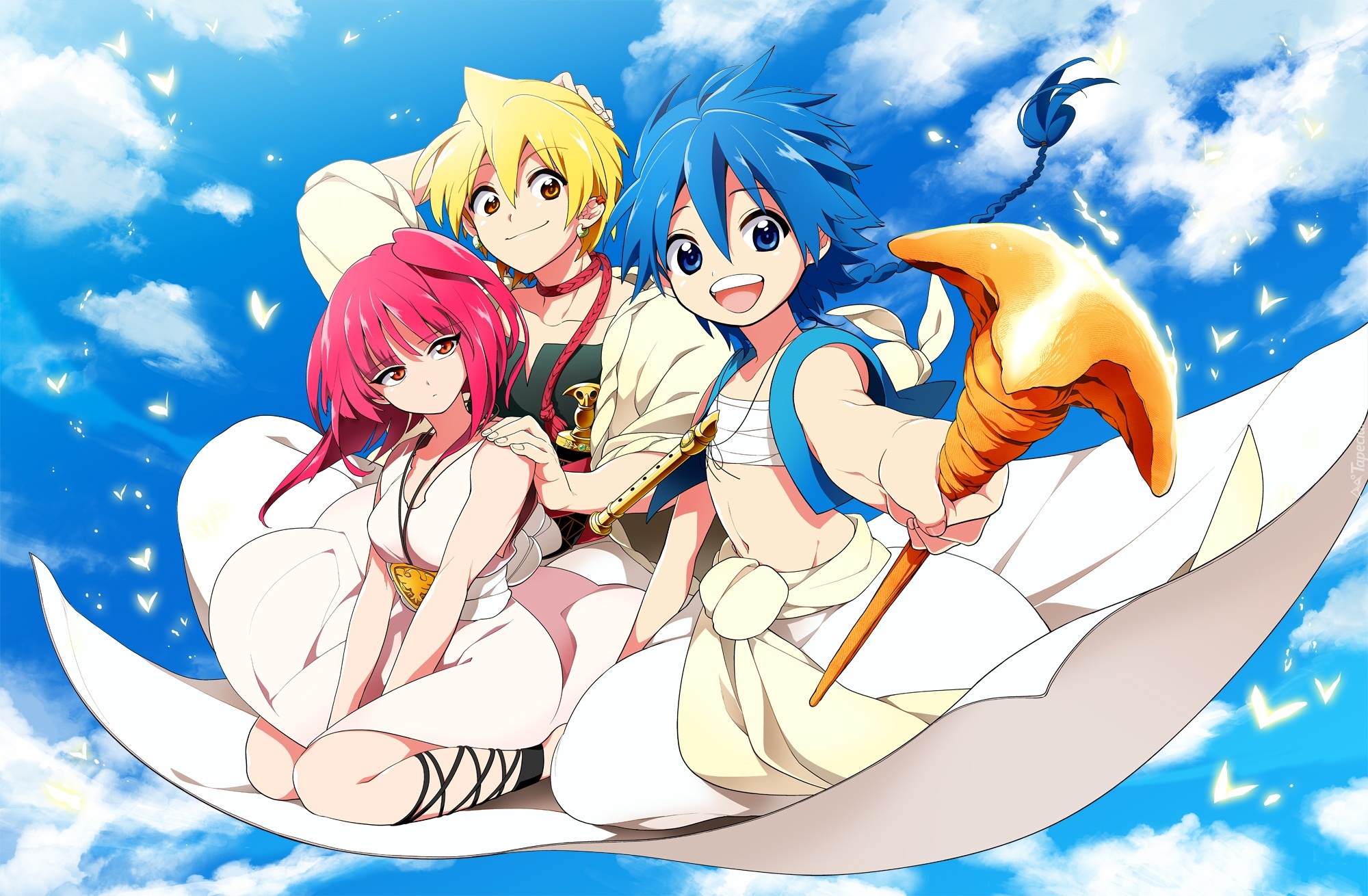 Magi, Aladdin, Alibaba, Morgiana, anime, manga