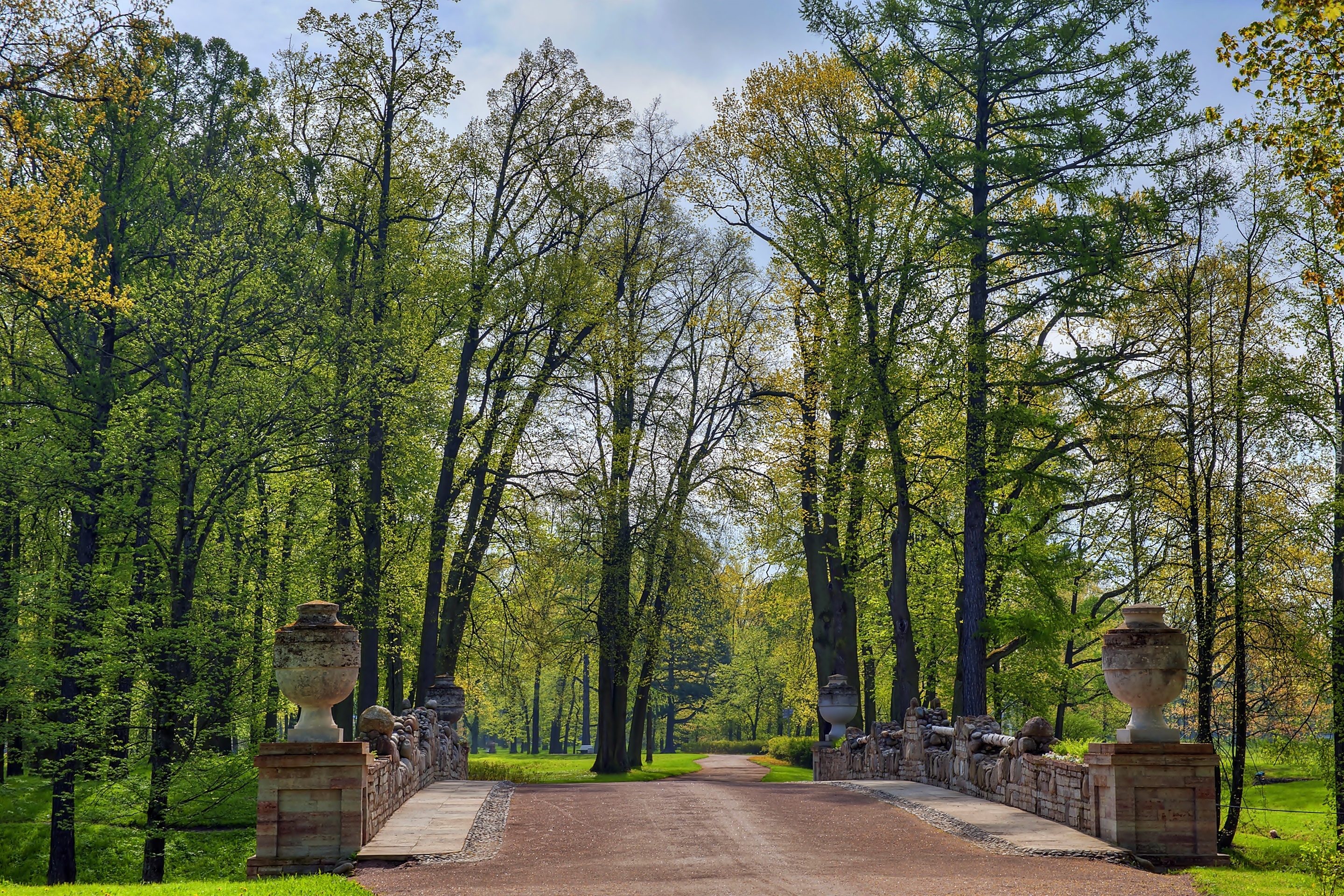 Park, Aleksandrowski, Stary, Kamienny, Most, Ruina, Miasto Puszkin